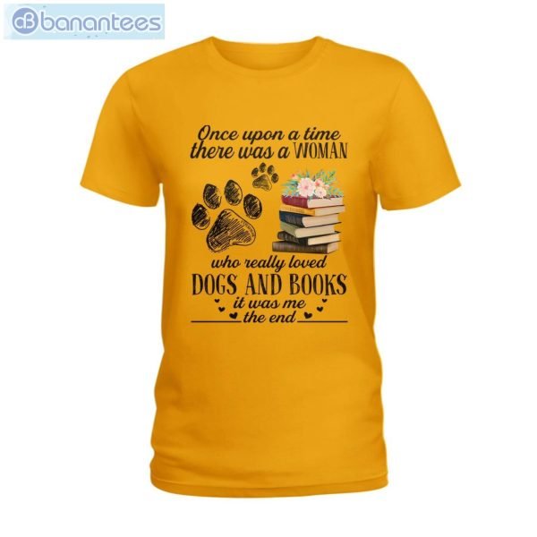 Woman Really Loved Dogs And Books T-Shirt Long Sleeve Tee Product Photo 4