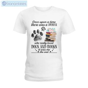 Woman Really Loved Dogs And Books T-Shirt Long Sleeve Tee Product Photo 1