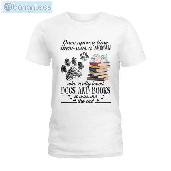 Woman Really Loved Dogs And Books T-Shirt Long Sleeve Tee Product Photo 1