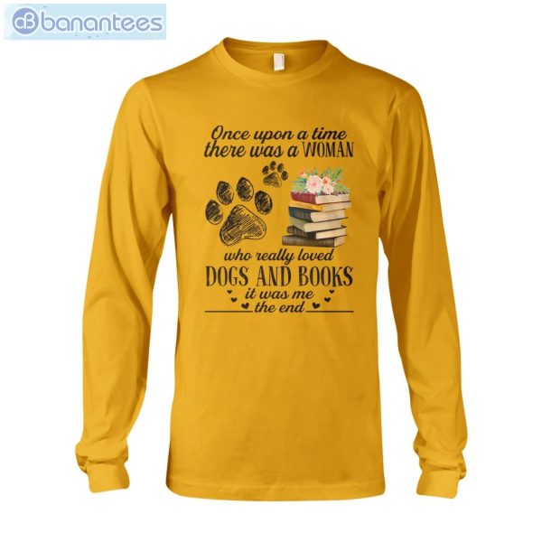 Woman Really Loved Dogs And Books T-Shirt Long Sleeve Tee Product Photo 10