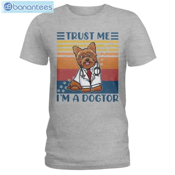 Yorkshire Terrier Trust Me I'm A Dogtor T-Shirt Long Sleeve Tee Product Photo 2