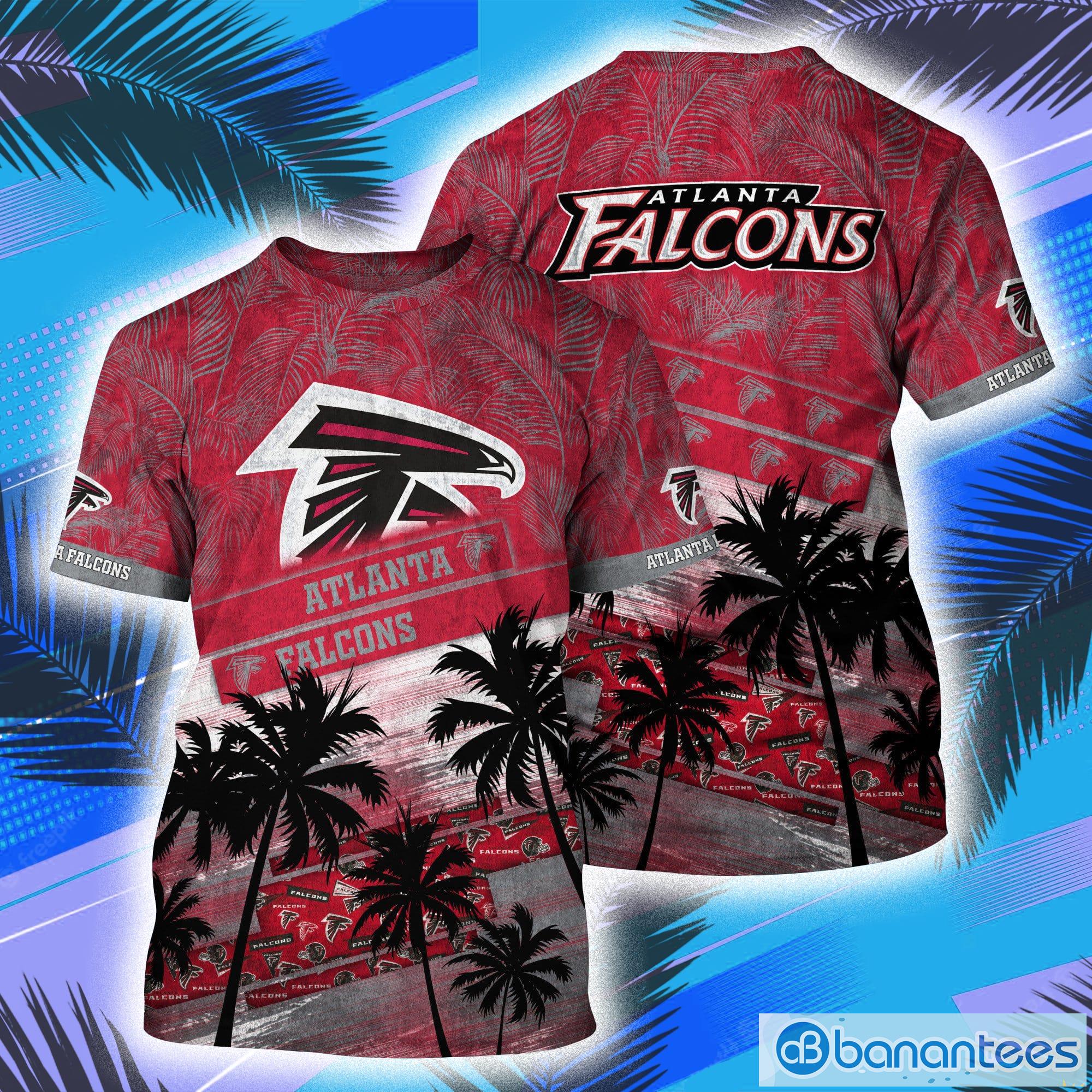 Atlanta Falcons NFL And Tropical Pattern Aloha Hawaii Style 3D T-Shirt Product Photo 1
