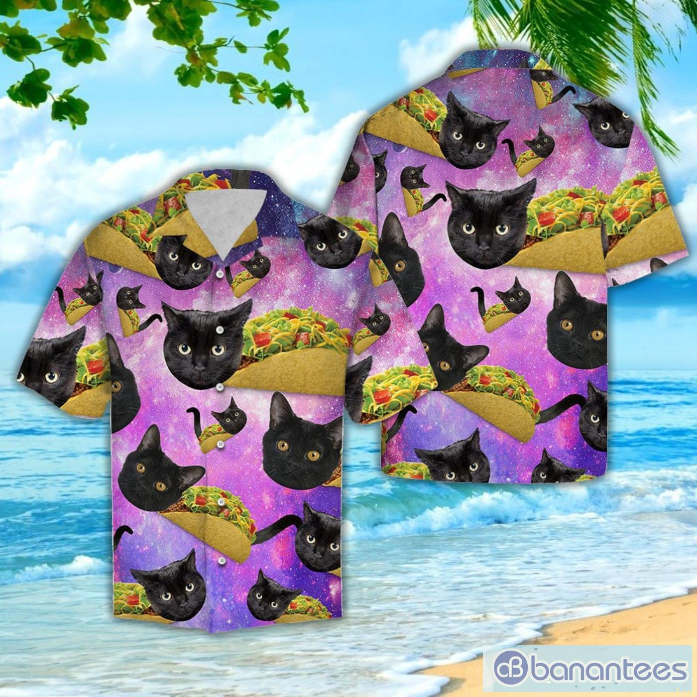 Black Cat Tacos Taco Bell Galaxy Hawaiian Shirt Product Photo 1 Black Cat Tacos Taco Bell Galaxy Hawaiian Shirt Product Photo 1