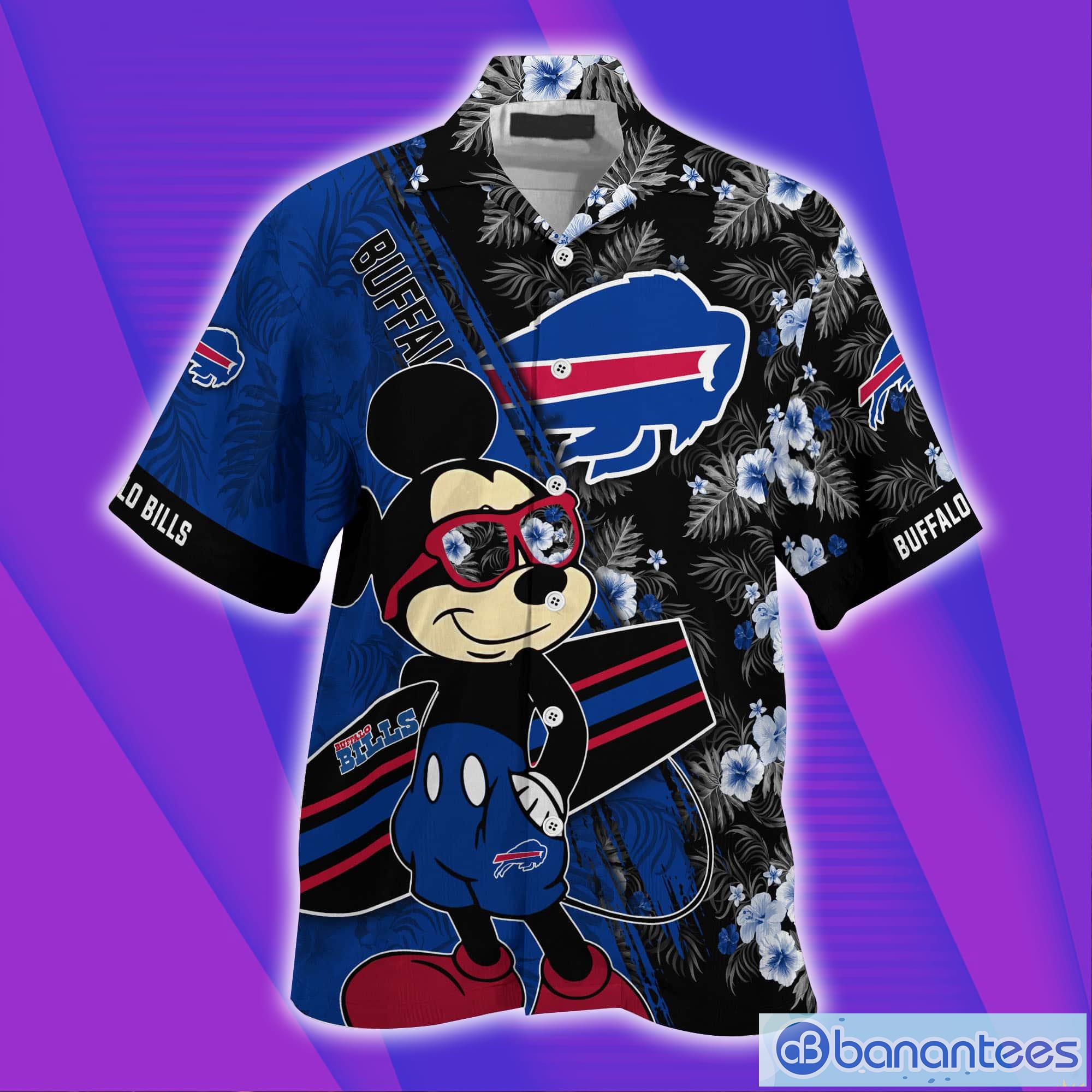 Buffalo Bills NFL And Mickey Short Sleeves Hawaiian Shirt Product Photo 3