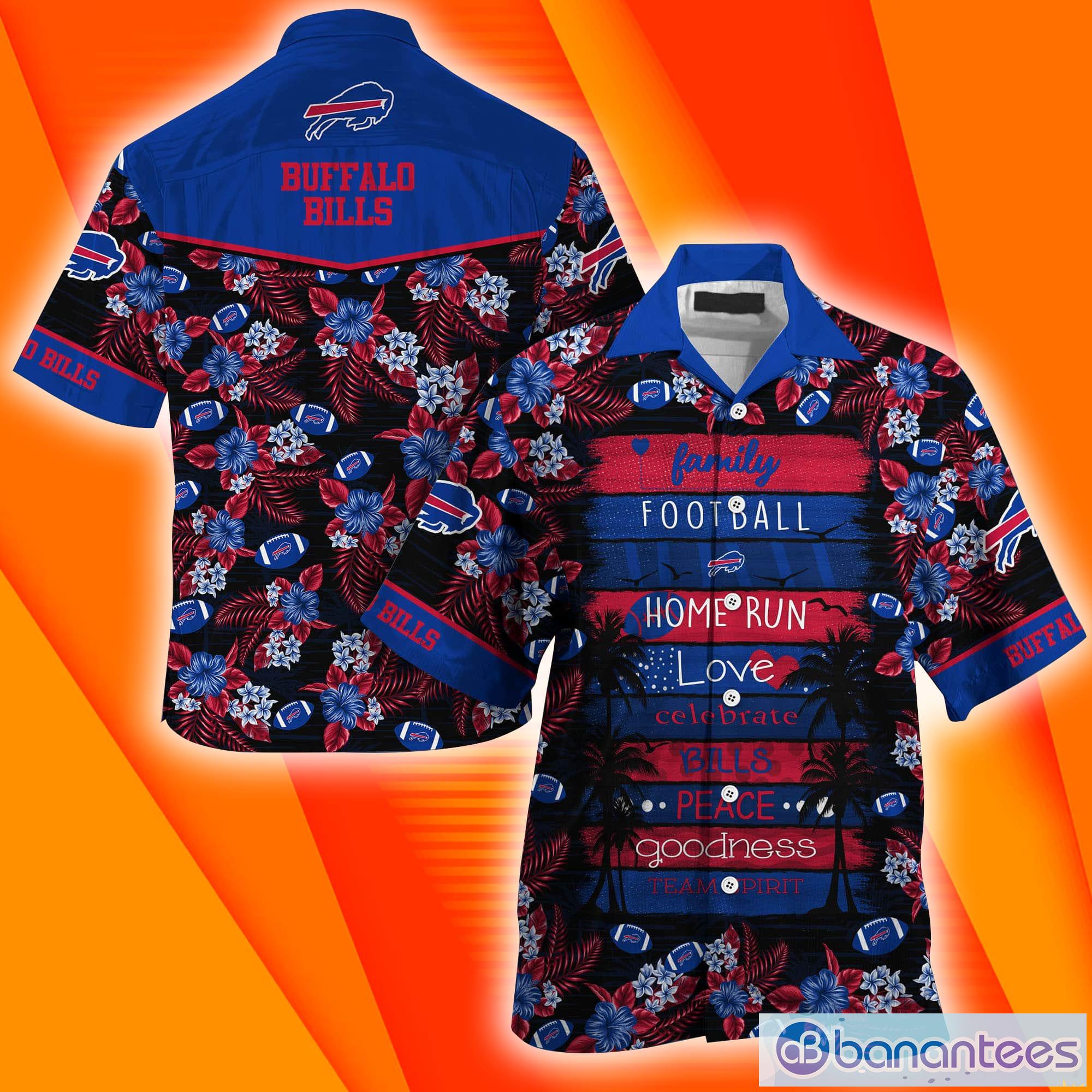 Buffalo Bills NFL Family & Football Short Sleeves Hawaiian Shirt Product Photo 1