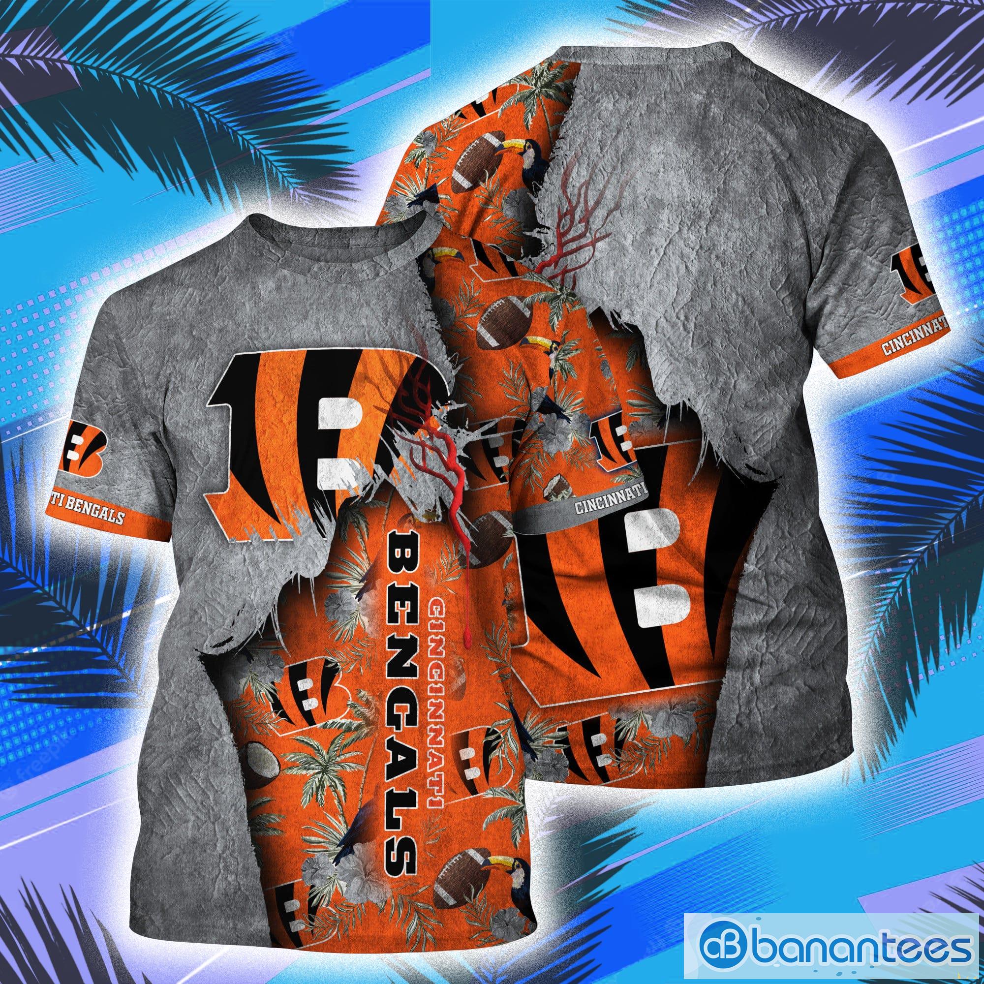 Cincinnati Bengals Vintage 3D T-Shirts - Banantees