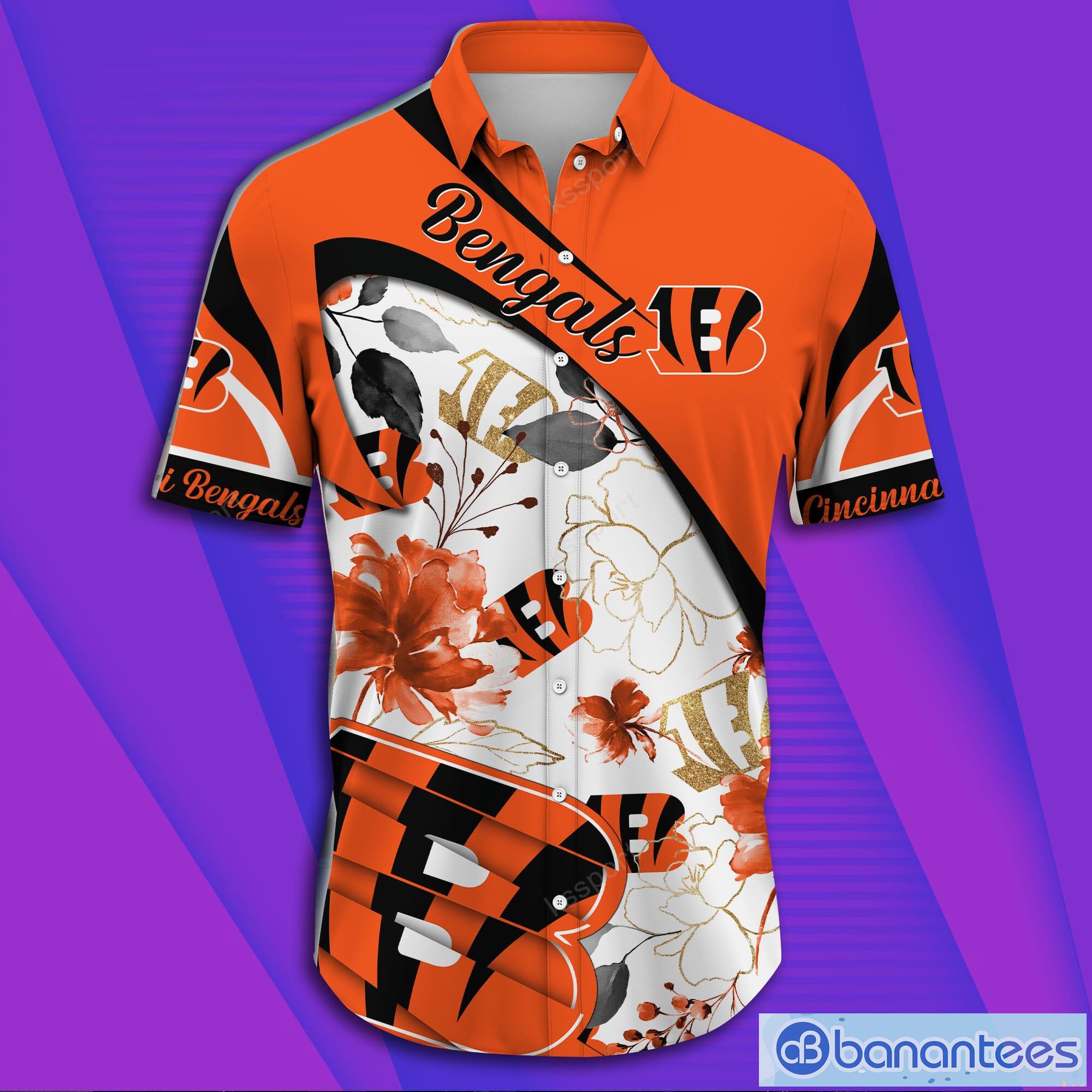 Cincinnati Bengals NFL Short Sleeve Aloha Hawaiian Shirt Product Photo 3