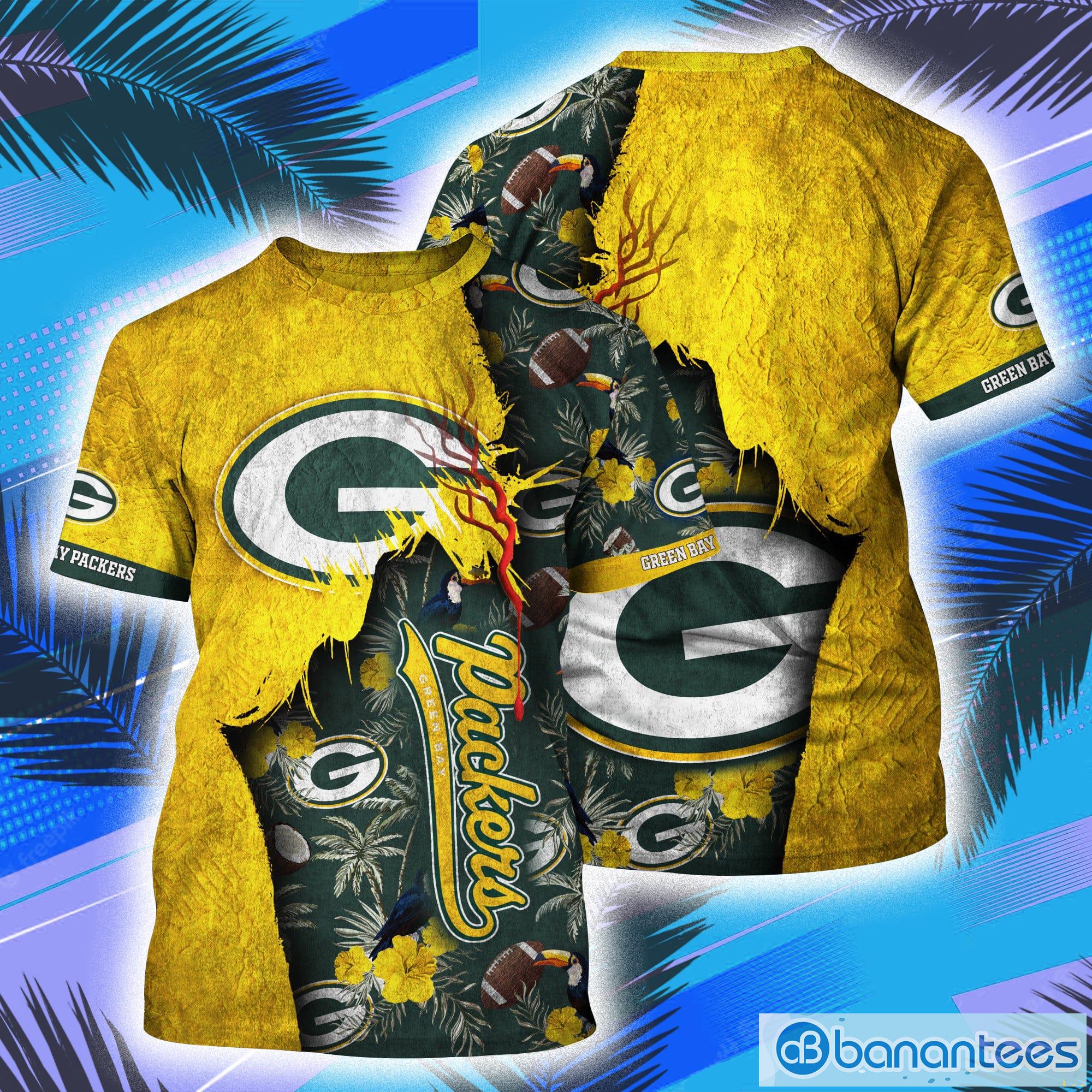 Green Bay Packers NFL All Over Print 3D T-Shirt Product Photo 1 Green Bay Packers NFL All Over Print 3D T-Shirt Product Photo 1