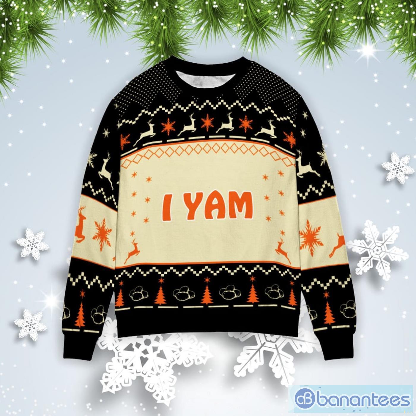 I Yam Christmas Gift Ugly Christmas Sweater Product Photo 1