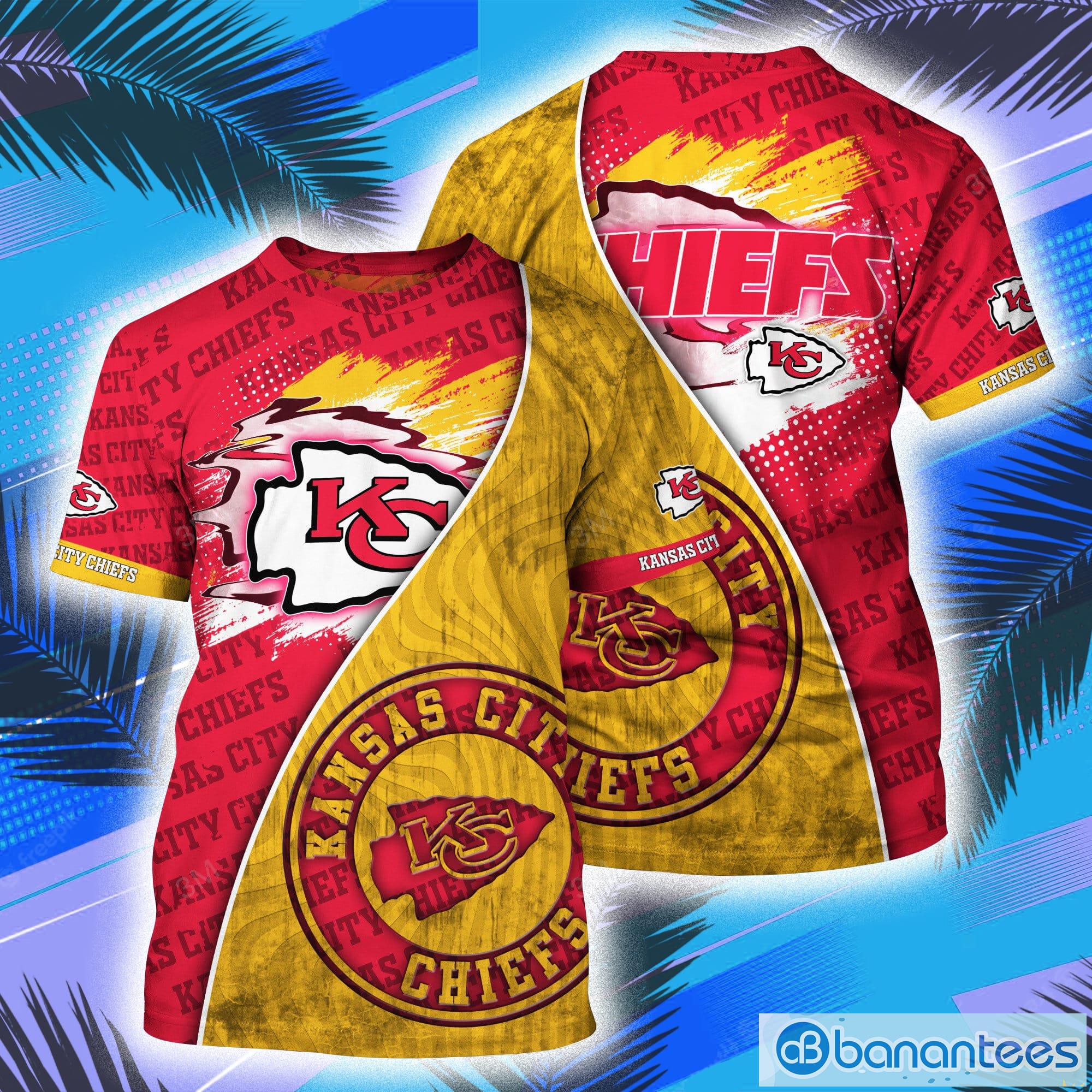 Kansas City Chiefs NFL Symbol All Over Print 3D T-Shirt Product Photo 1 Kansas City Chiefs NFL Symbol All Over Print 3D T-Shirt Product Photo 1