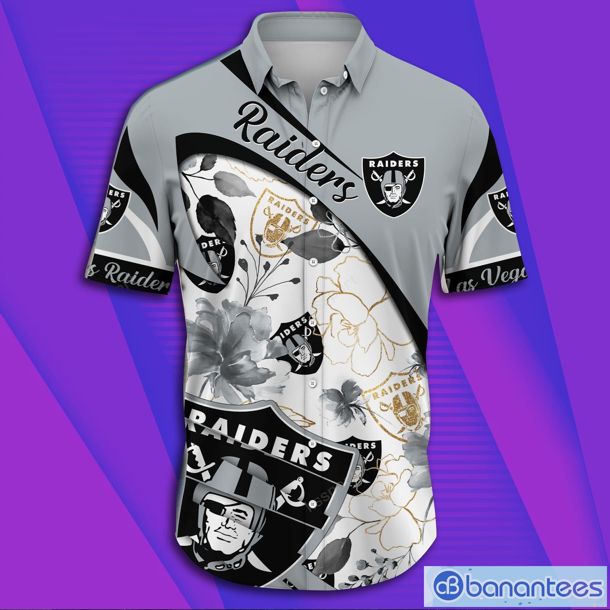 Las Vegas Raiders NFL Short Sleeve Aloha Hawaiian Shirt Product Photo 3
