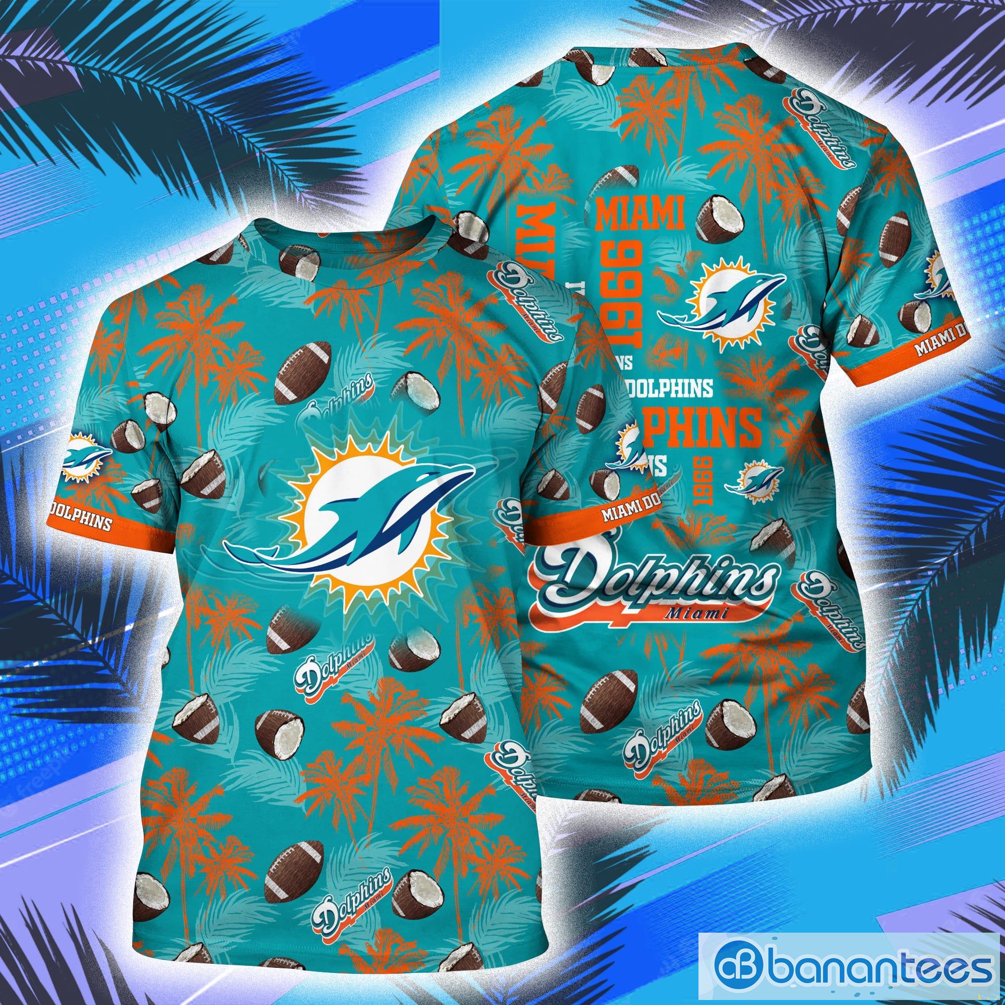 Miami Dolphins NFL Custom Name Sunflowers And American Flag