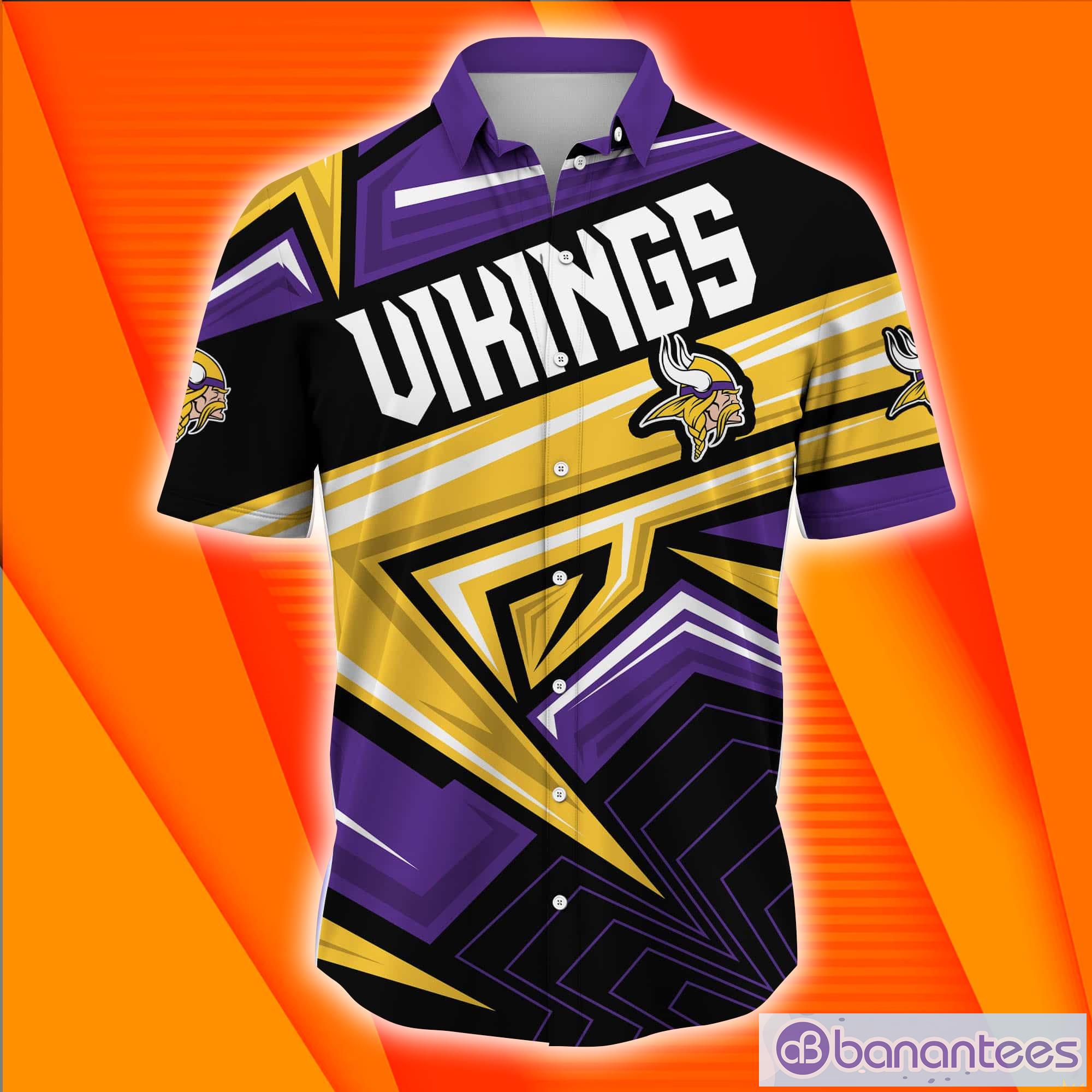Minnesota Vikings NFL Full Print Short Sleeves Hawaiian Shirt Product Photo 3