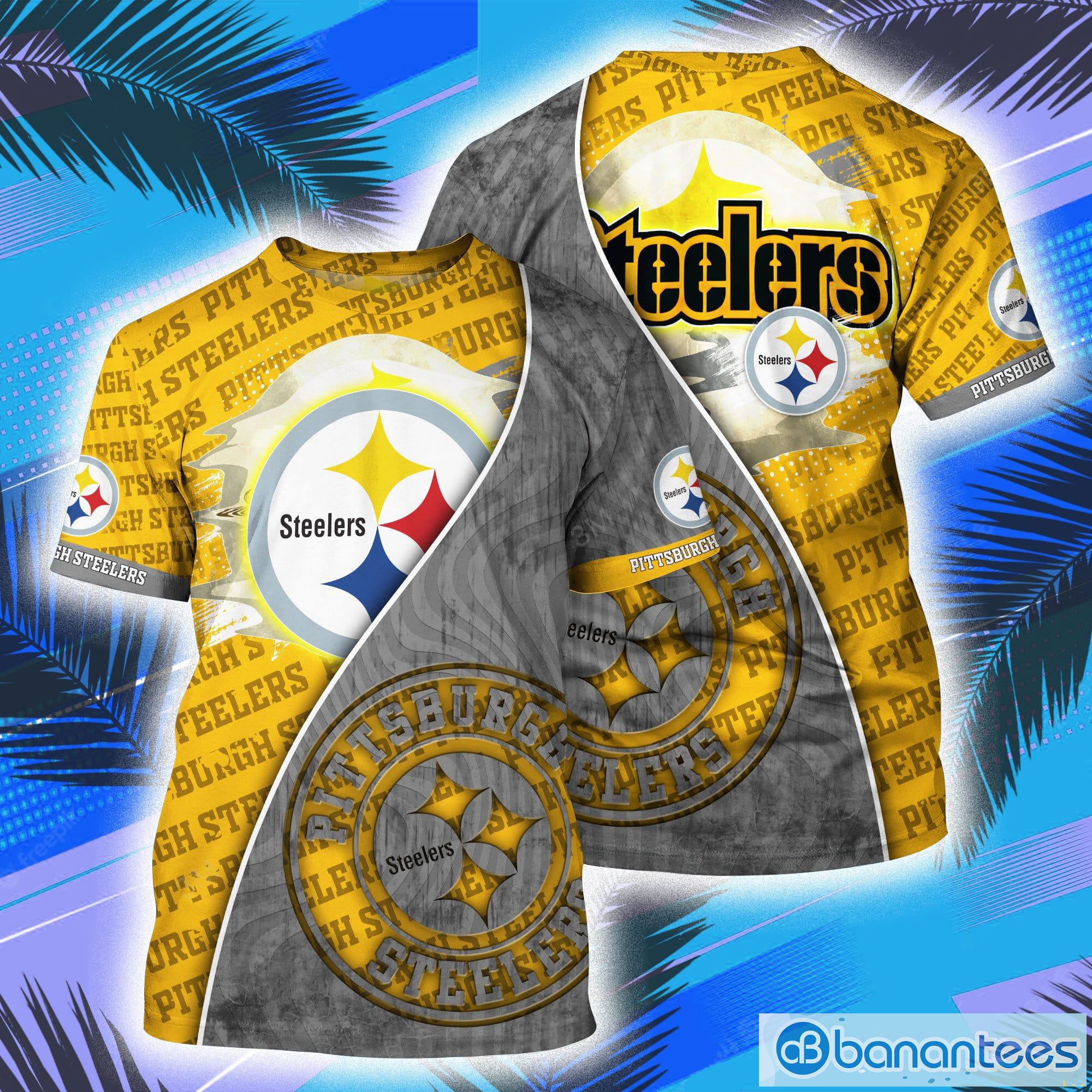 Pittsburgh Steelers NFL Symbol All Over Print 3D T-Shirt Product Photo 1