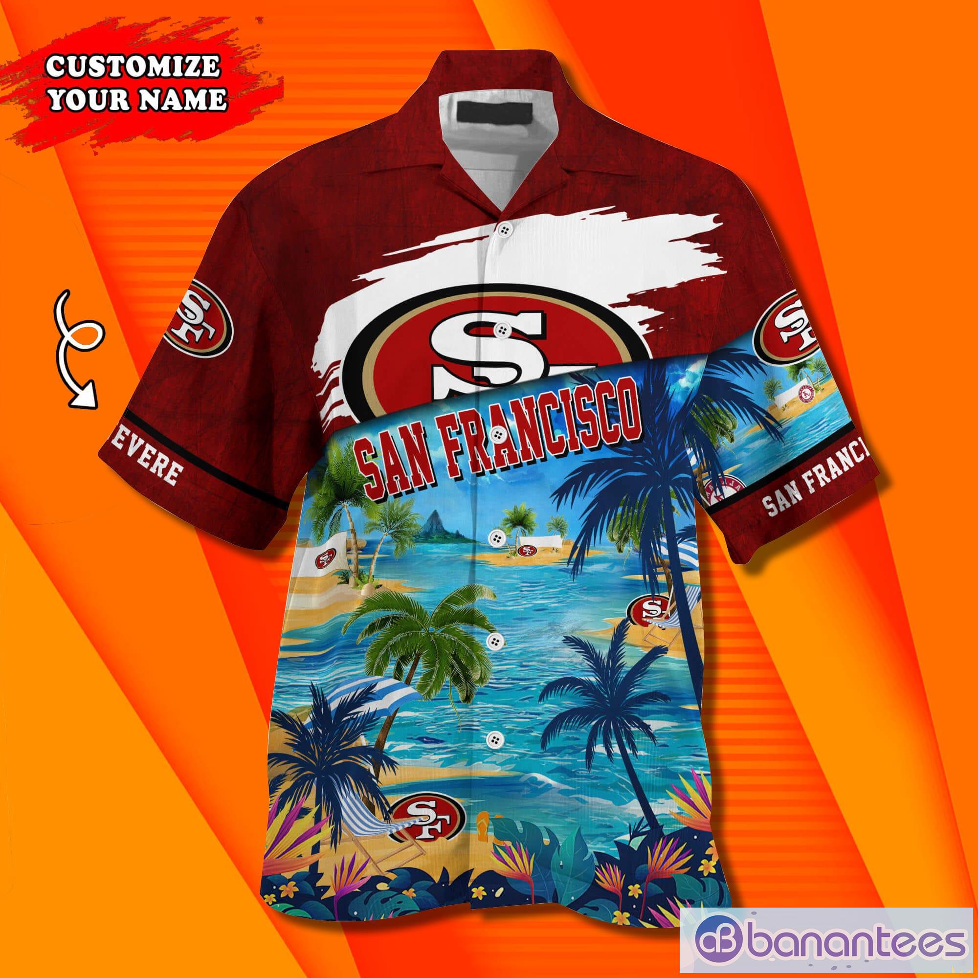 san francisco ers nfl trending custom name short sleeves hawaiian shirt 1 image San Francisco ers NFL Trending Custom Name Short Sleeves Hawaiian Shirt Product Photo 2