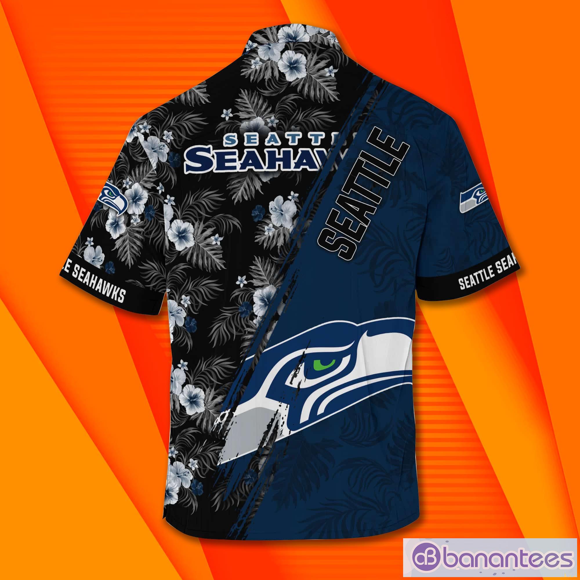 Seattle Seahawks NFL And Mickey Mouse Short Sleeves Hawaiian Shirt Product Photo 1