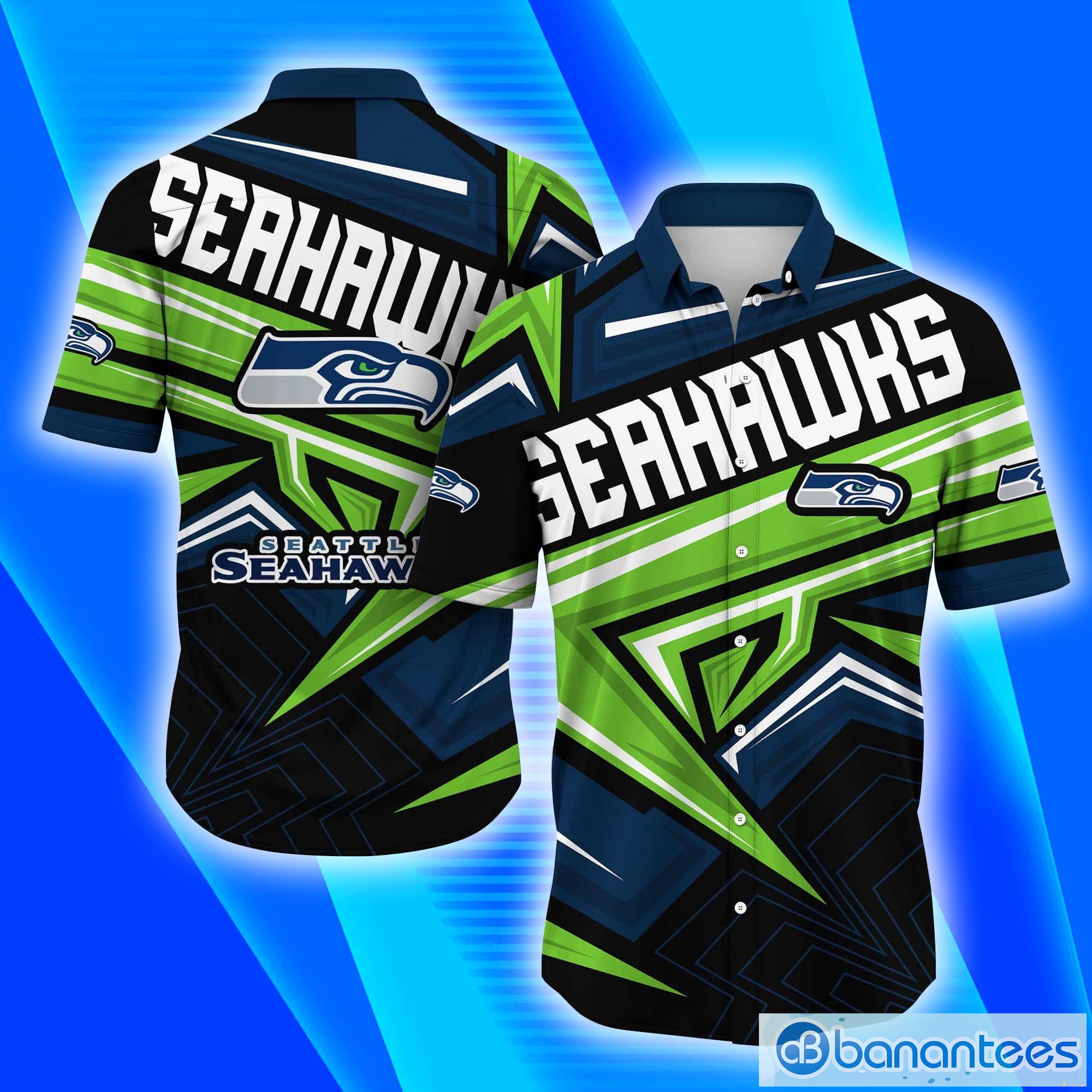 Seattle Seahawks NFL Full Print Short Sleeves Hawaiian Shirt Product Photo 1