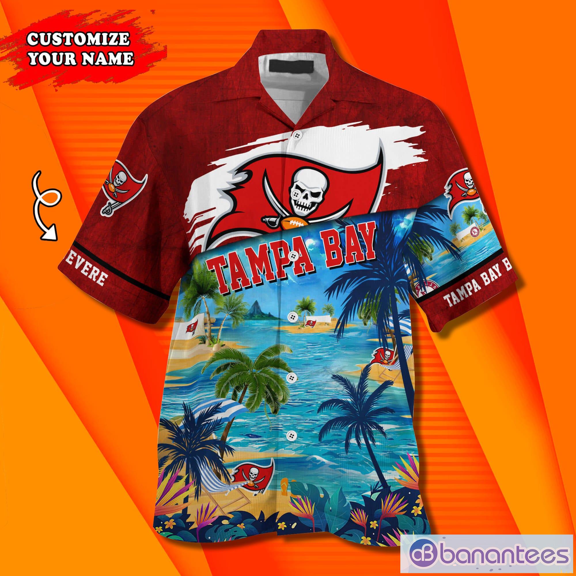 Tampa Bay Buccaneers NFL Custom Name Hawaiian Shirt Summer Shirt Product Photo 3