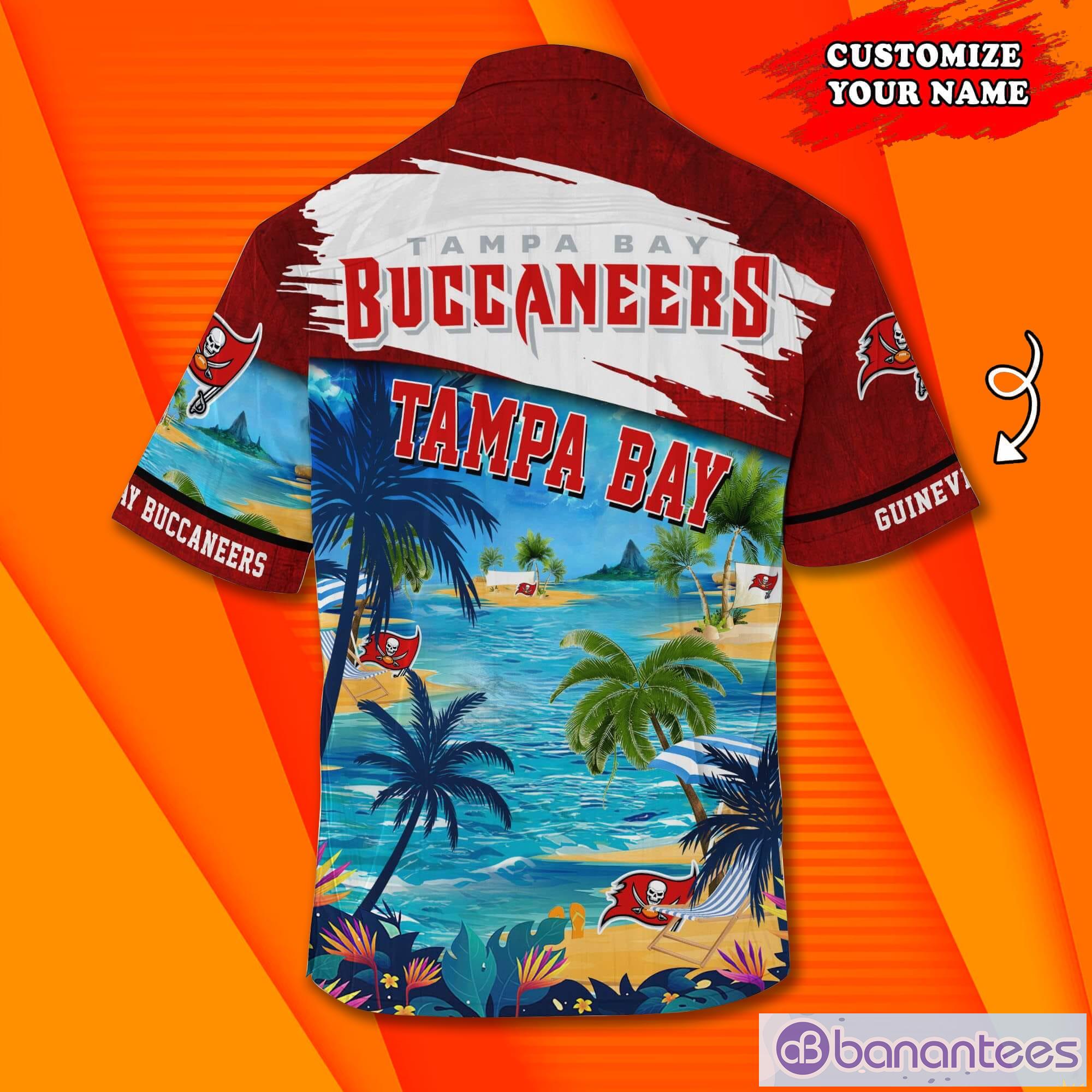 Tampa Bay Buccaneers NFL Custom Name Hawaiian Shirt Summer Shirt Product Photo 1