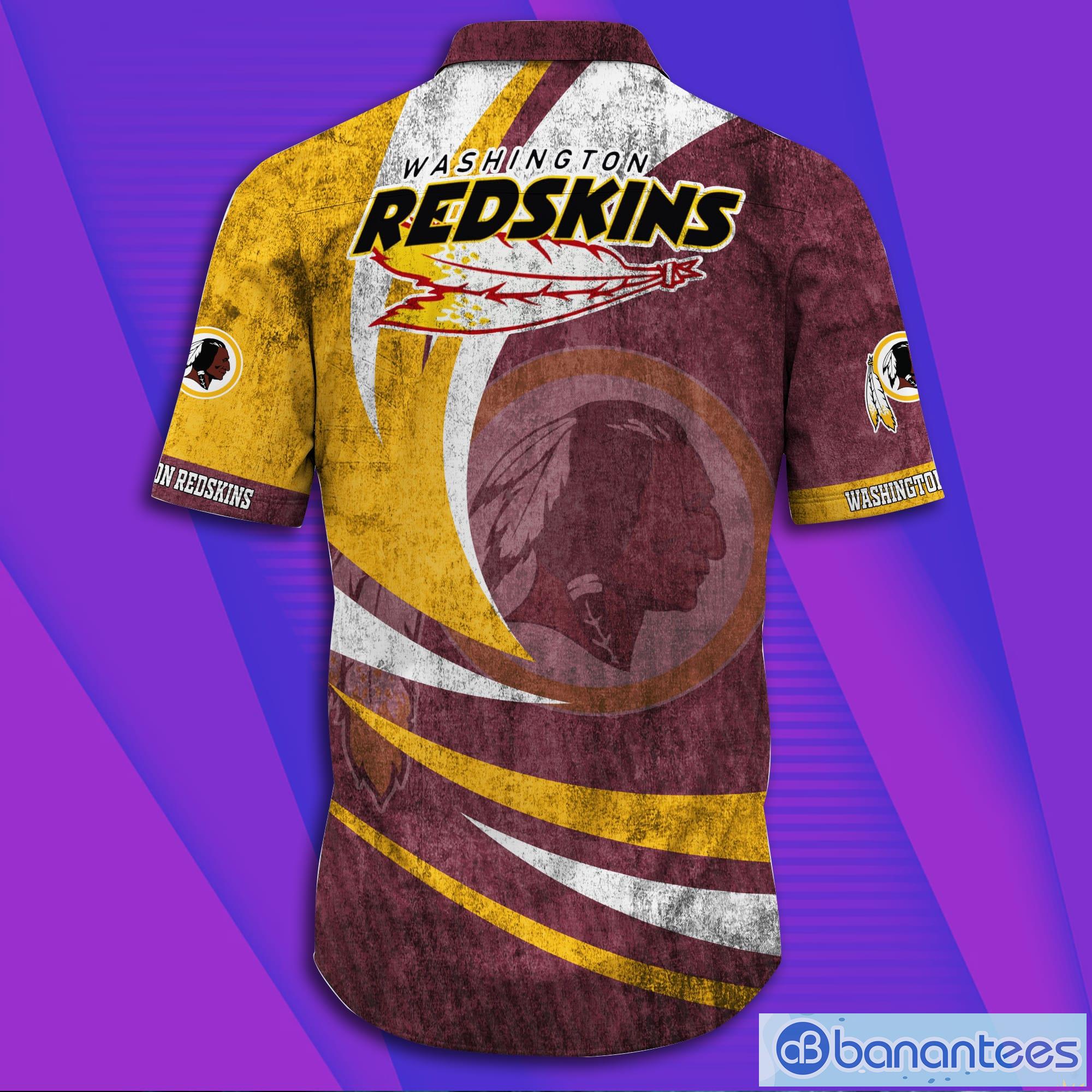 Washington Redskins NFL Dirty Grunge Short Sleeves Hawaiian Shirt Product Photo 3