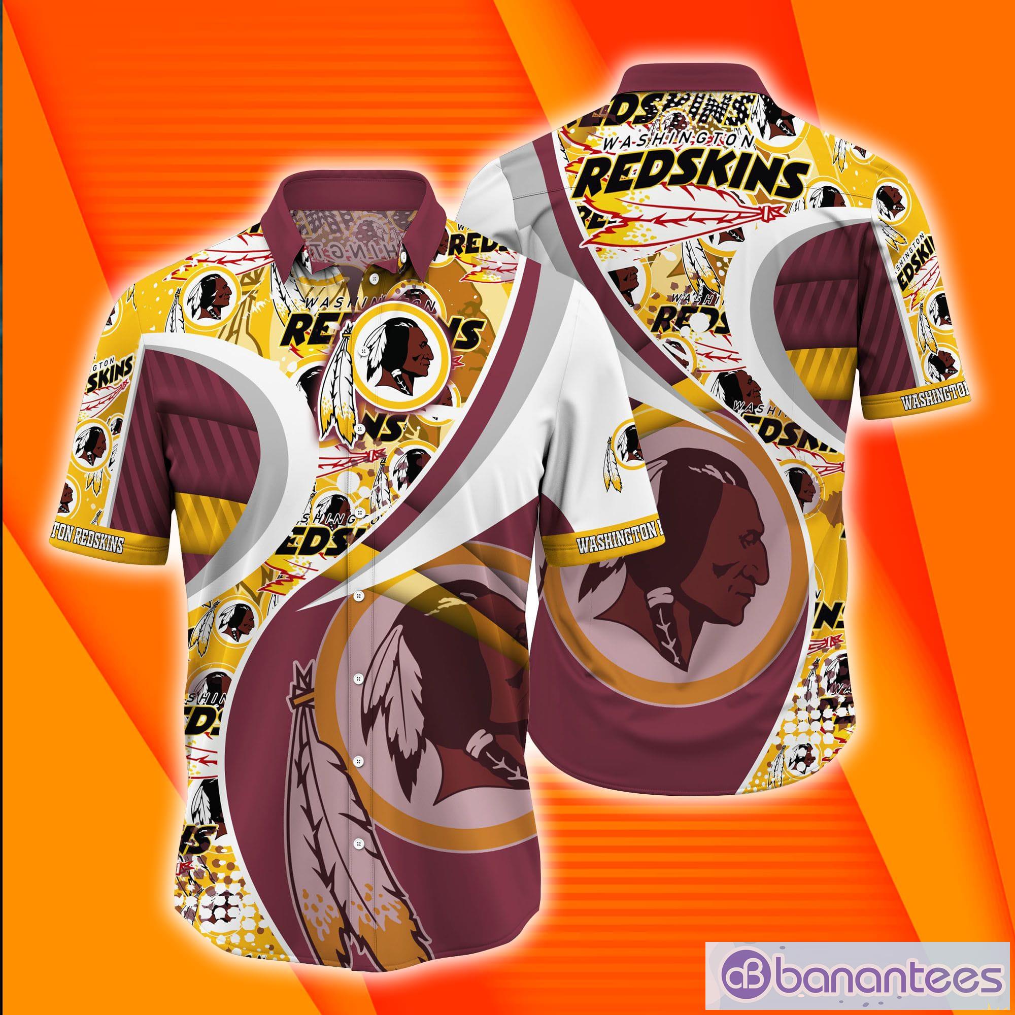 Washington Redskins NFL Logo Pattern Short Sleeves Hawaiian Shirt Product Photo 1