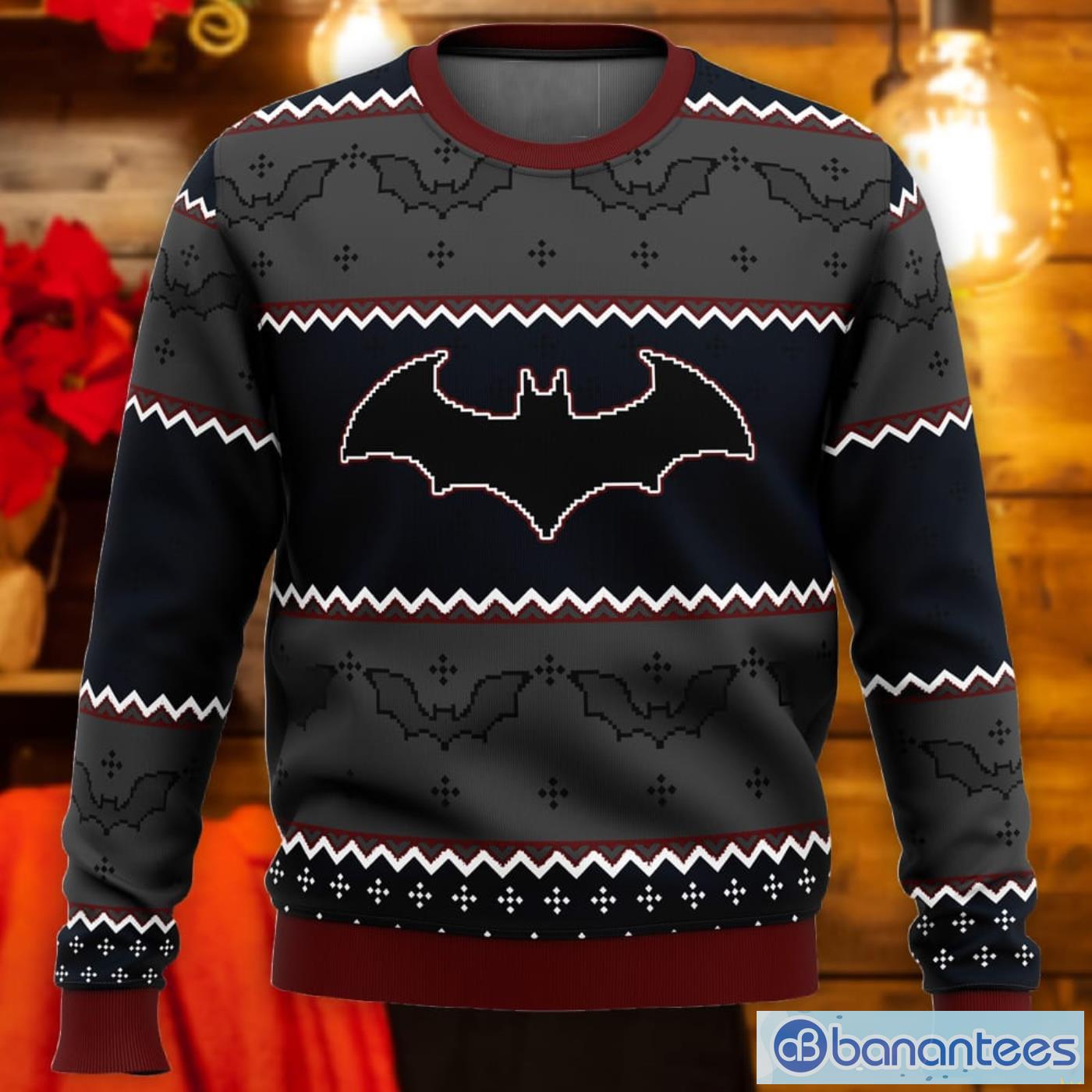 Batman Dark Christmas Gift Ugly Christmas Sweater - Banantees