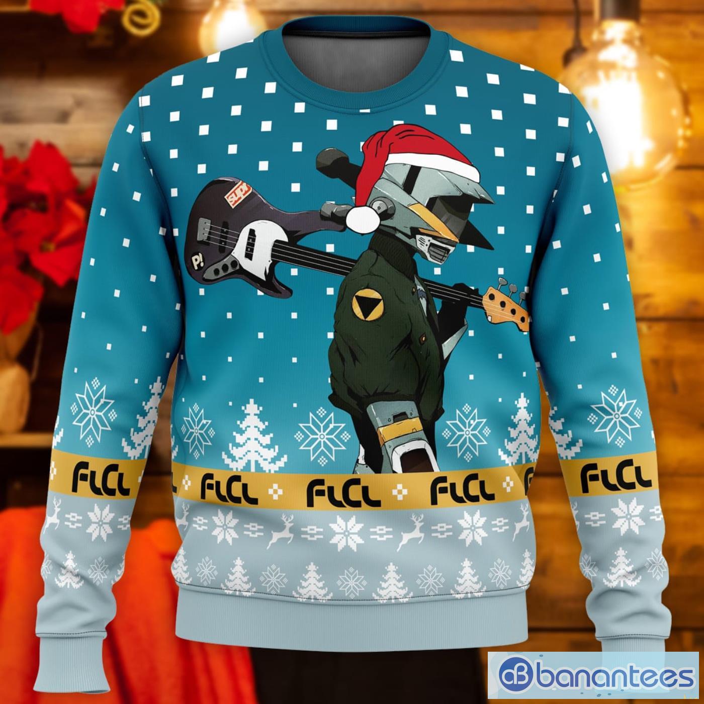 FLCL Canti Saw Christmas Tree Christmas Gift Ugly Christmas Sweater Product Photo 1 FLCL Canti Saw Christmas Tree Christmas Gift Ugly Christmas Sweater Product Photo 1