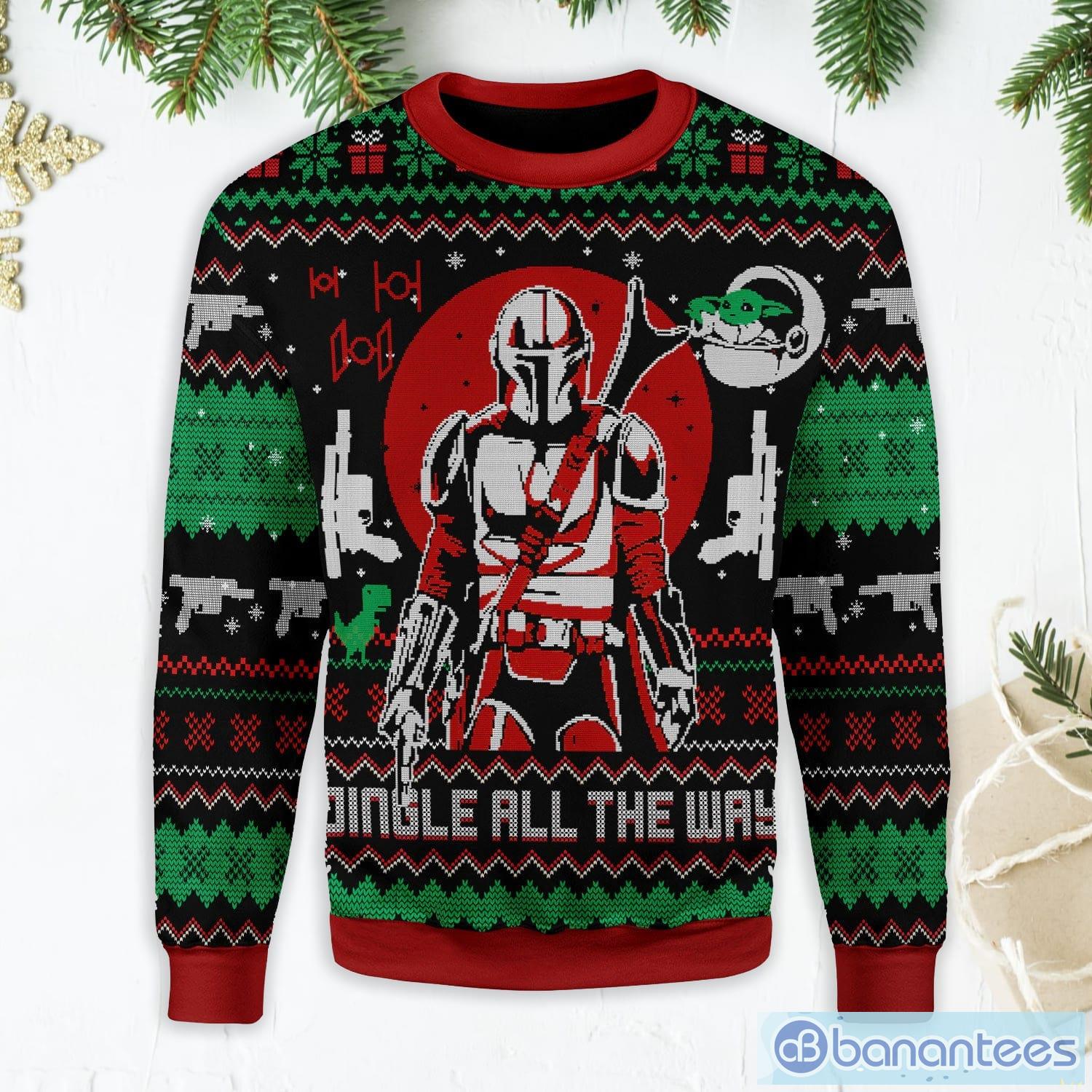 Jingle All The Way Ugly Christmas Sweater Product Photo 1