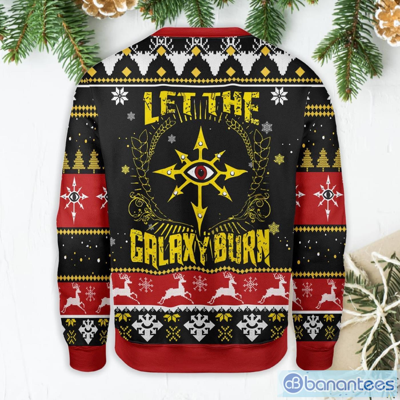 Let The Galaxy Burn Ugly Christmas Sweater Product Photo 2