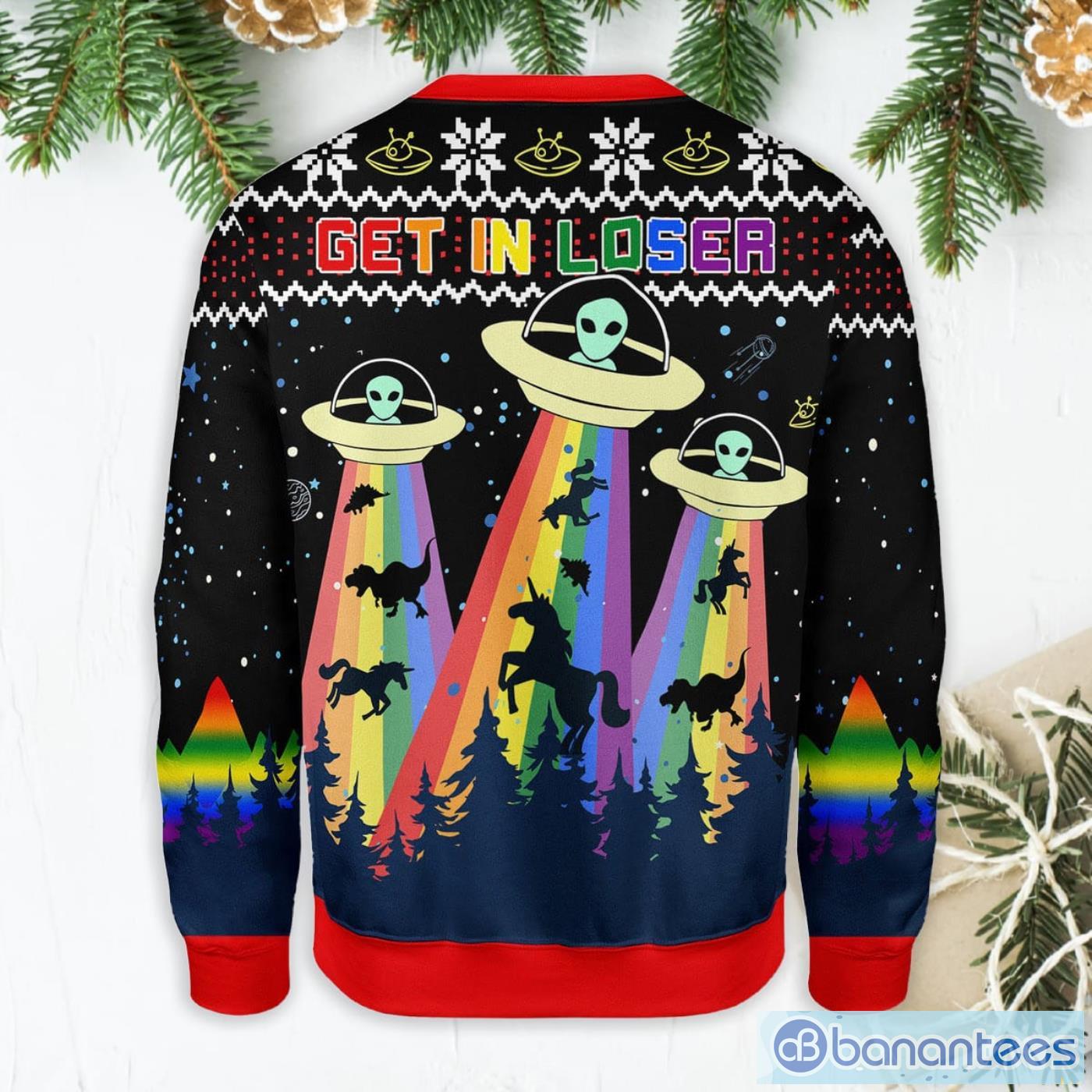 LGBT Alien Ugly Christmas Sweater Product Photo 2