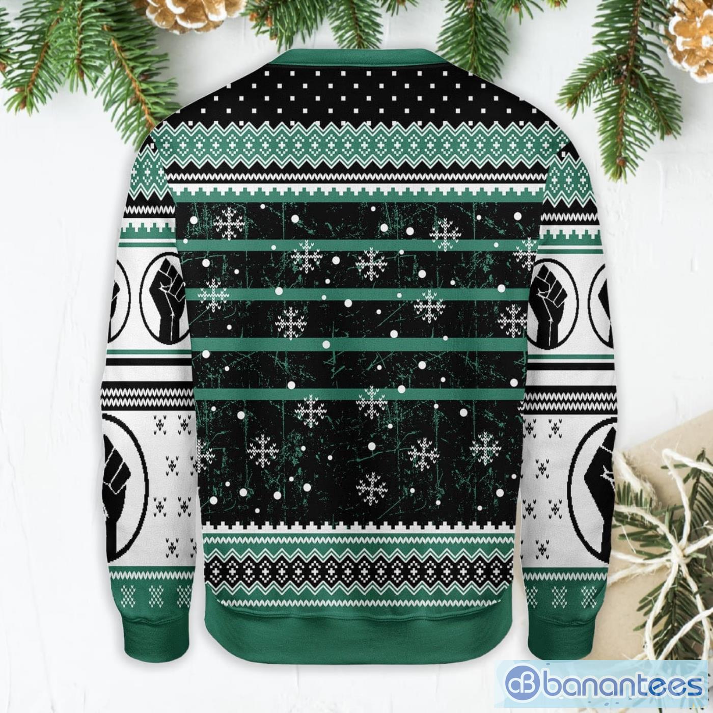 long live the queen blm ugly christmas sweater 1 image Long Live The Queen BLM Ugly Christmas Sweater Product Photo 2