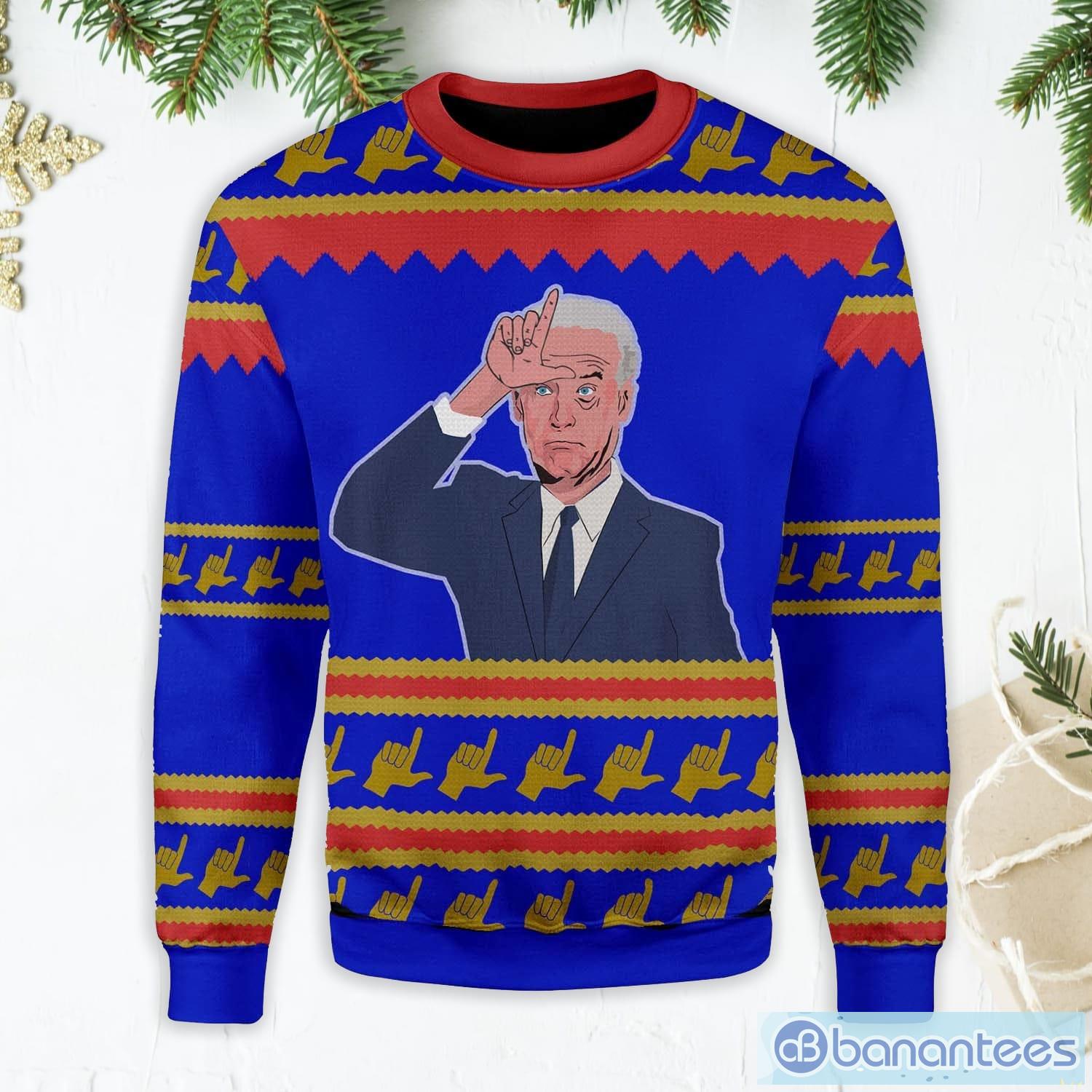 Loser Hand Sign Ugly Christmas Sweater Product Photo 1 Loser Hand Sign Ugly Christmas Sweater Product Photo 1