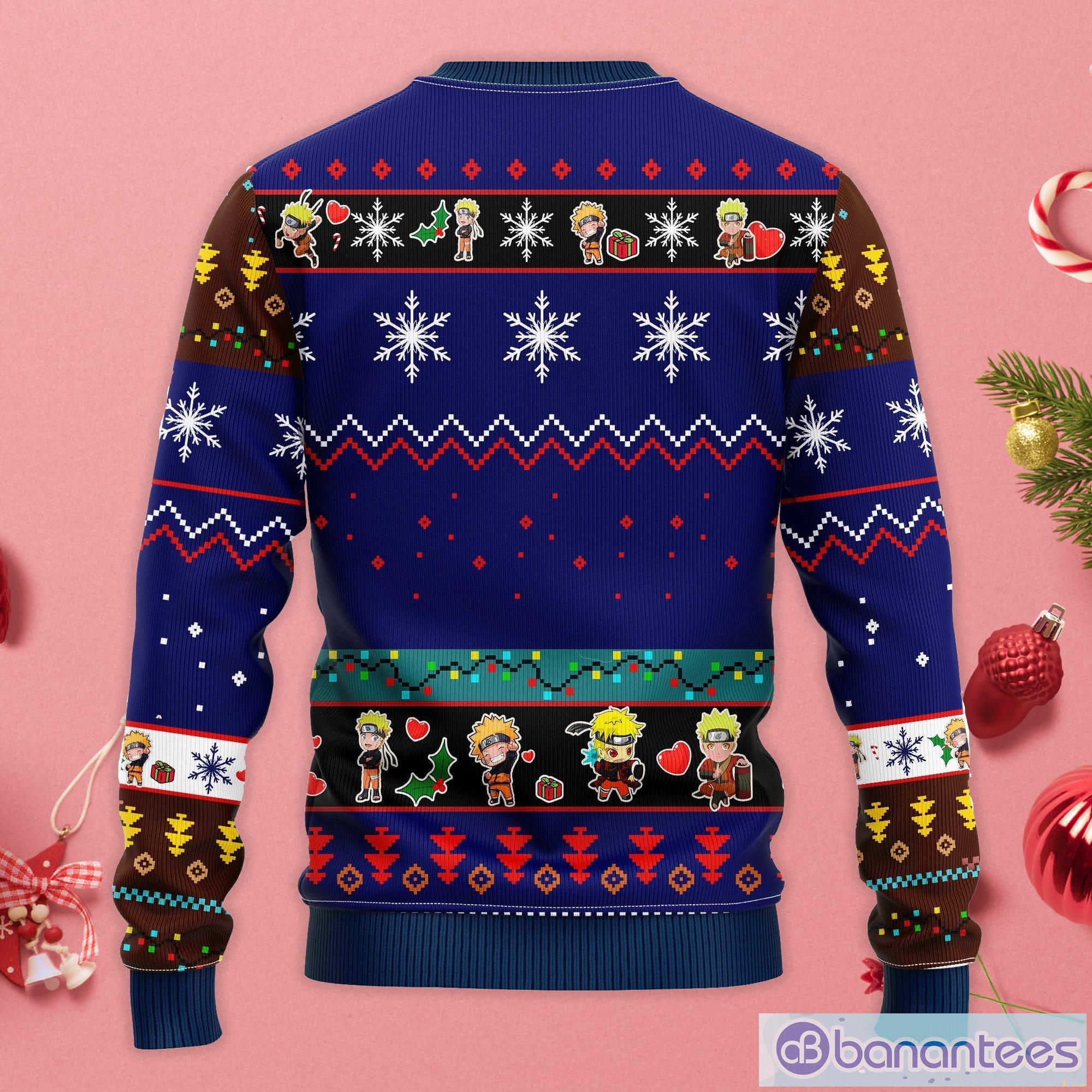 naruto sasuke cute gift ugly christmas sweater 1 image Naruto Sasuke Cute Gift Ugly Christmas Sweater Product Photo 2