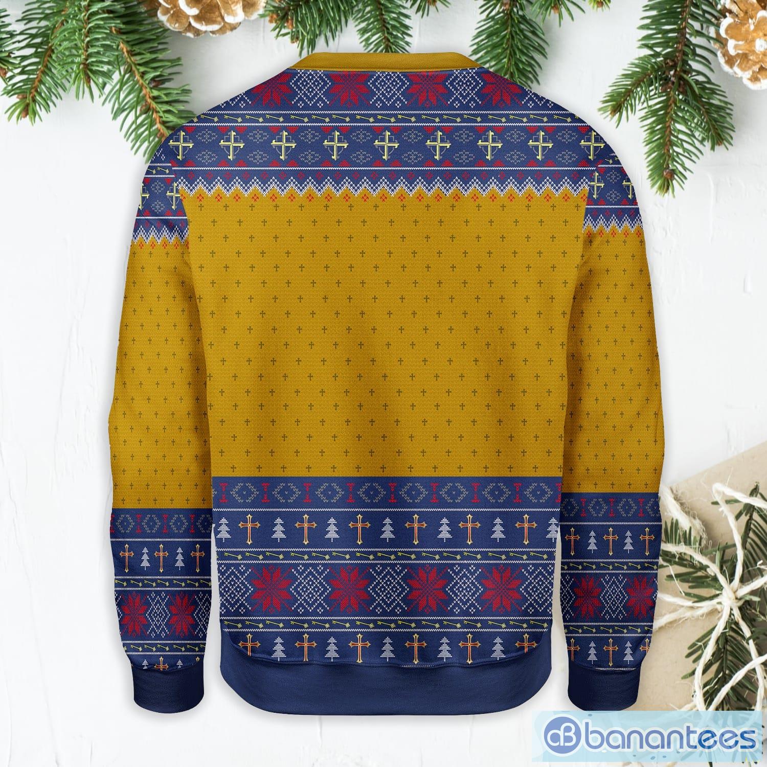 pope julius ii ugly christmas sweater 1 image Pope Julius II Ugly Christmas Sweater Product Photo 2