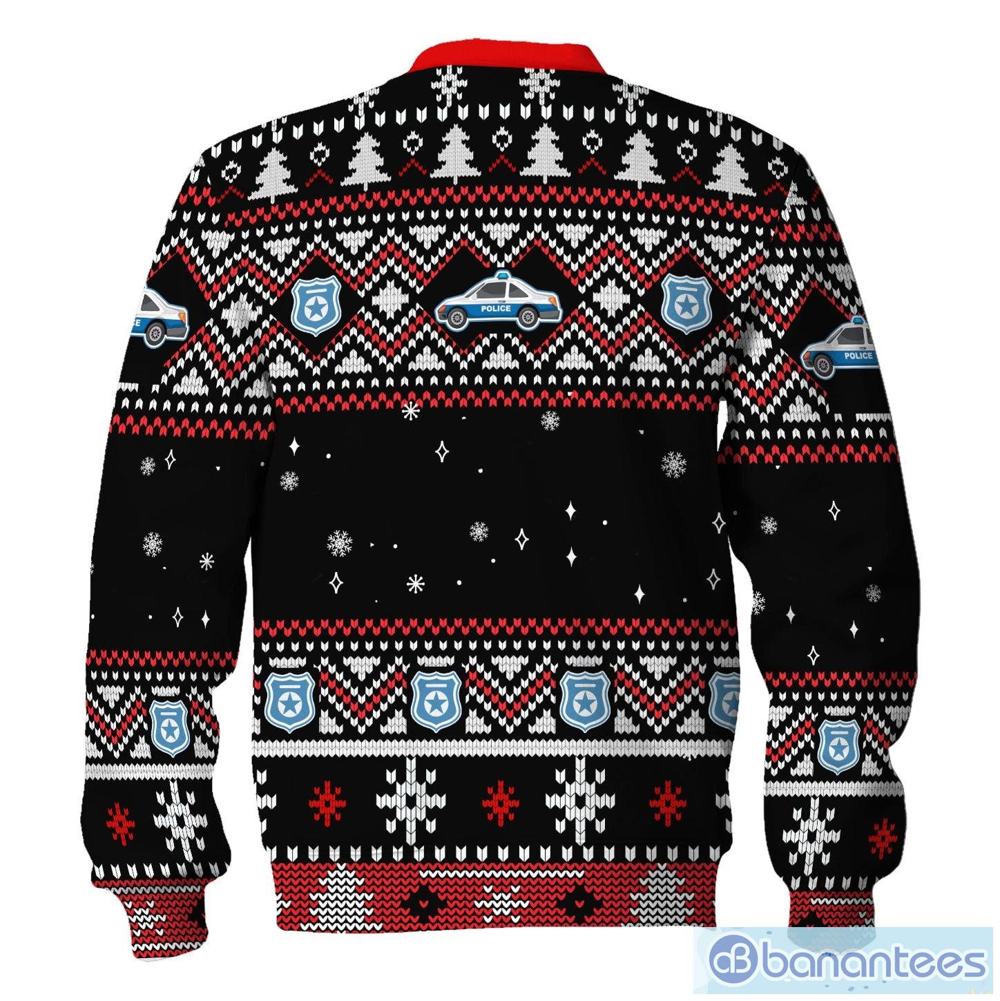 santa claus christmas riot police ugly christmas sweater 1 image Santa Claus Christmas Riot Police Ugly Christmas Sweater Product Photo 2