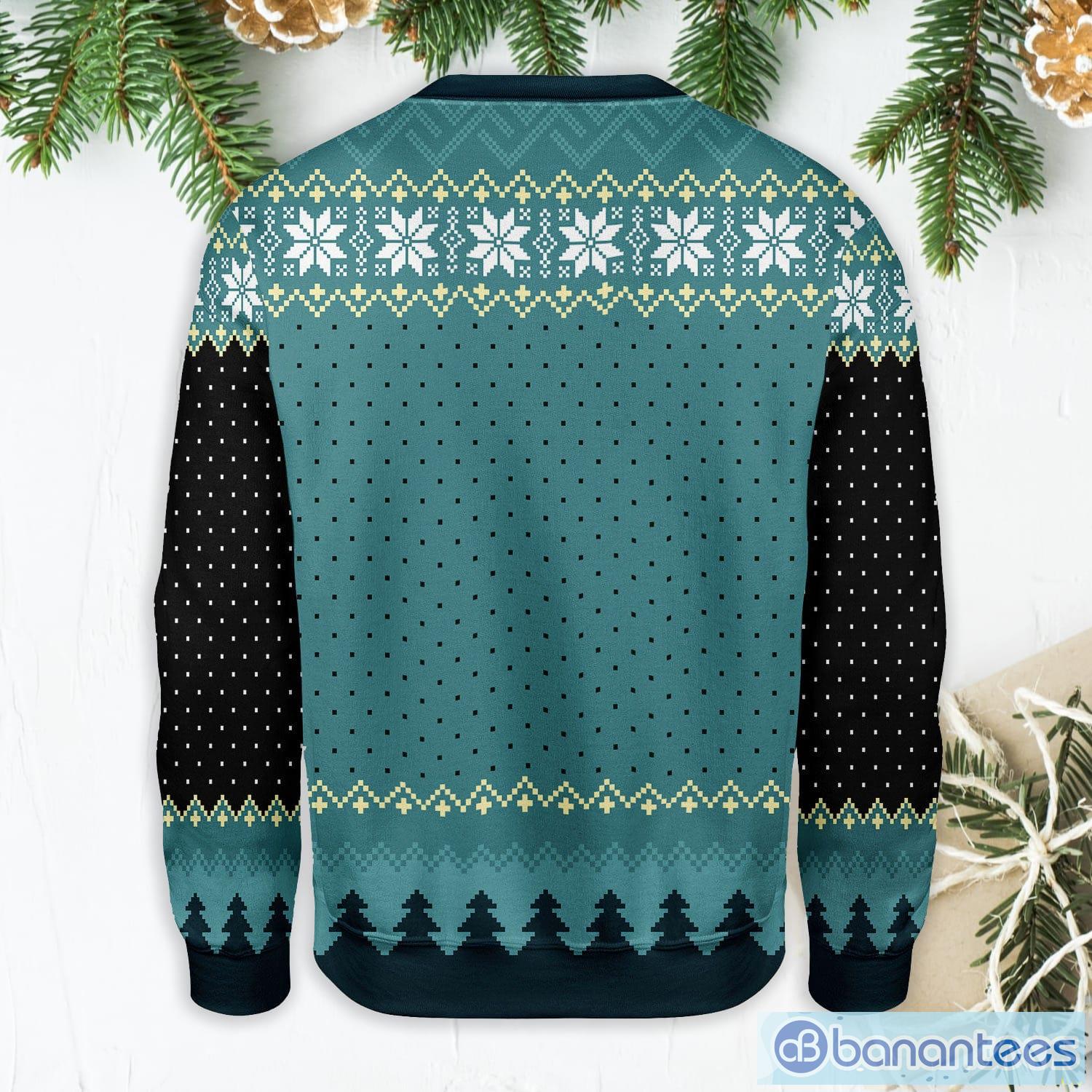 UFO ALien Cow Abduction Ugly Christmas Sweater Product Photo 2