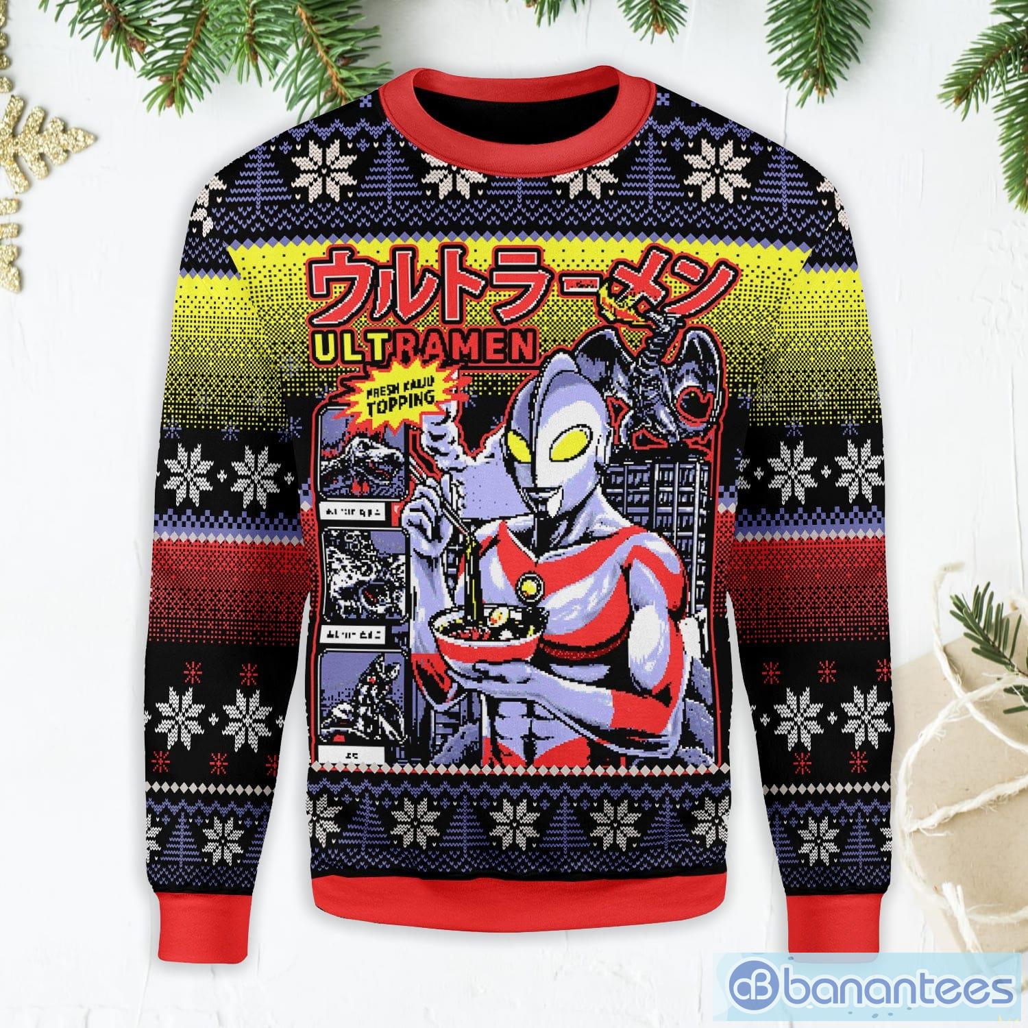 Ultramen Ugly Christmas Sweater Product Photo 1 Ultramen Ugly Christmas Sweater Product Photo 1