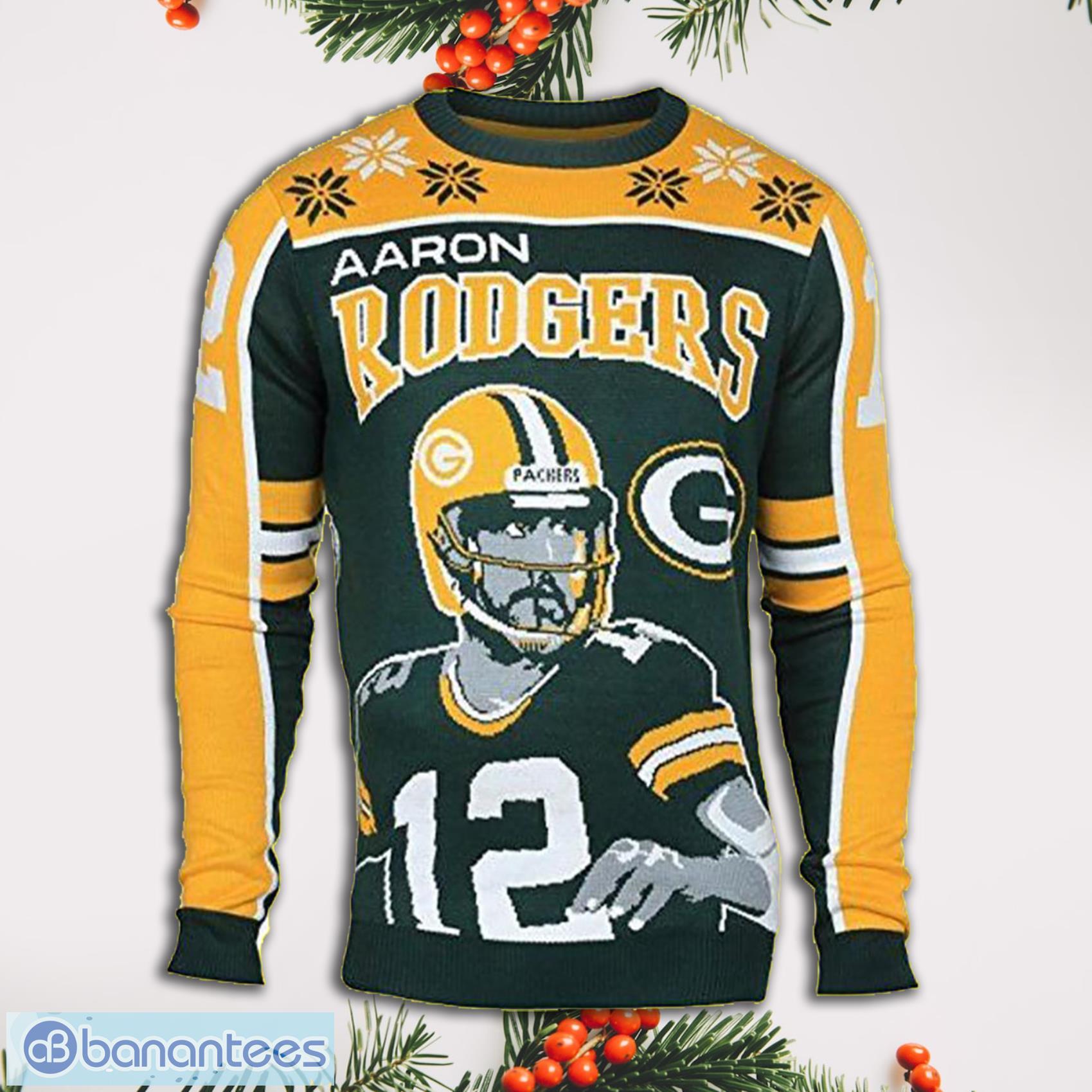 Aaron Green Bay Packers Full Print Ugly Christmas Sweater - Banantees