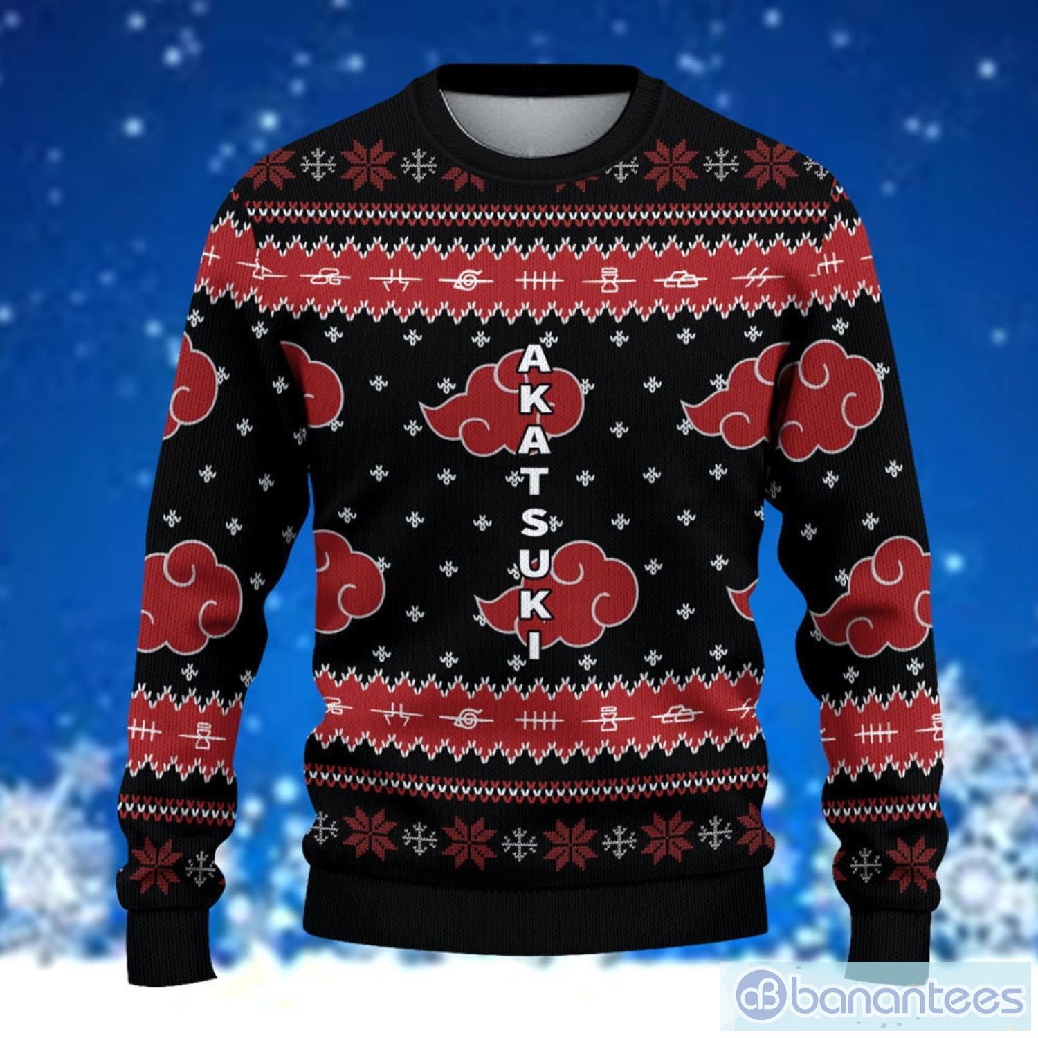 Akatsuki Ugly Christmas Sweater Anime Fans Product Photo 2