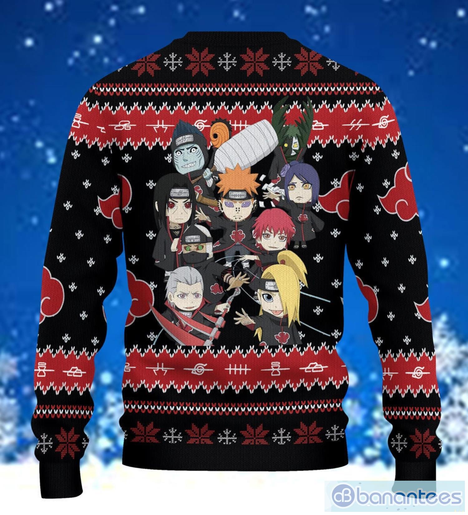 Akatsuki Ugly Christmas Sweater Anime Fans Product Photo 3