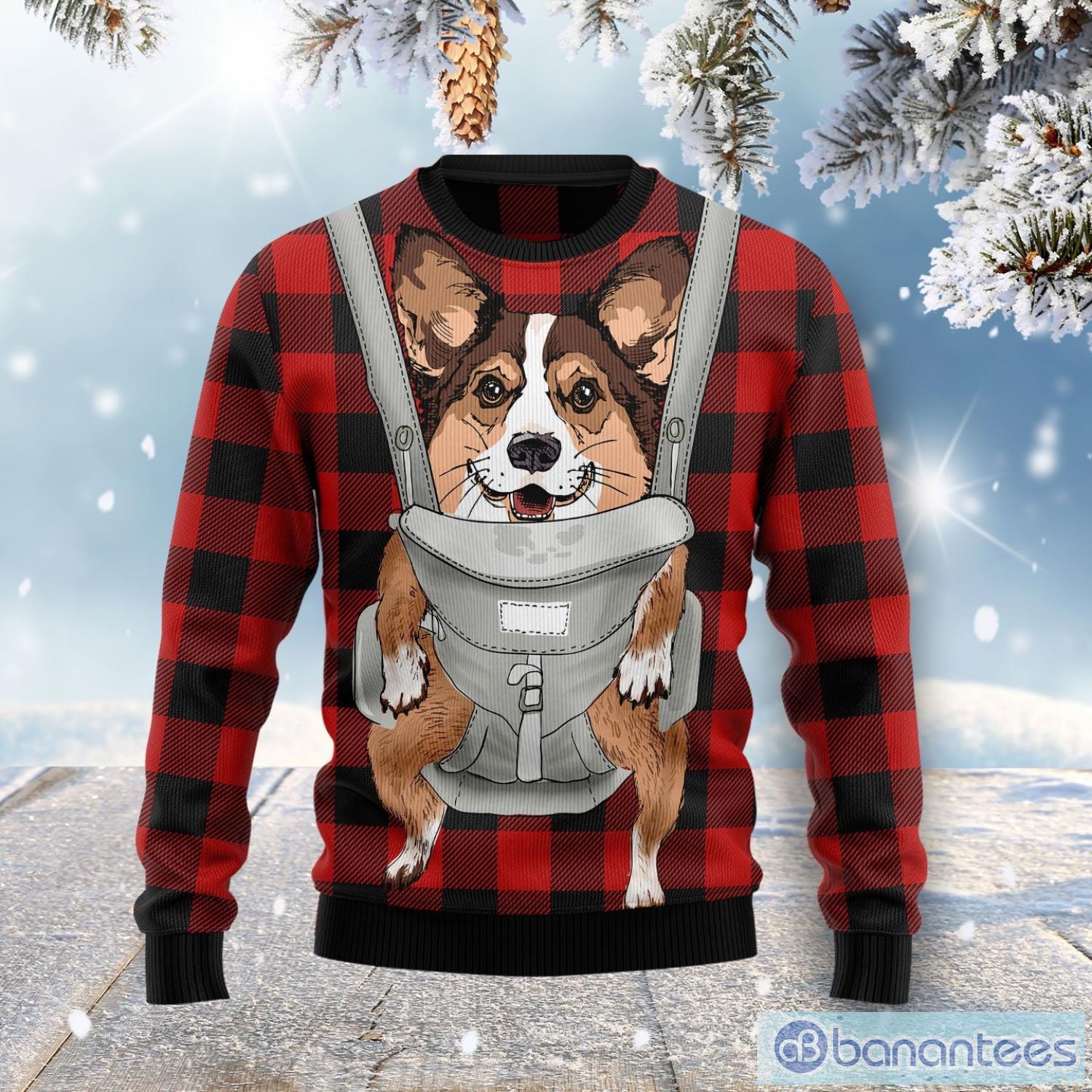 All I Want For Christmas Is More Corgi Dog Christmas Ugly Sweater Product Photo 2