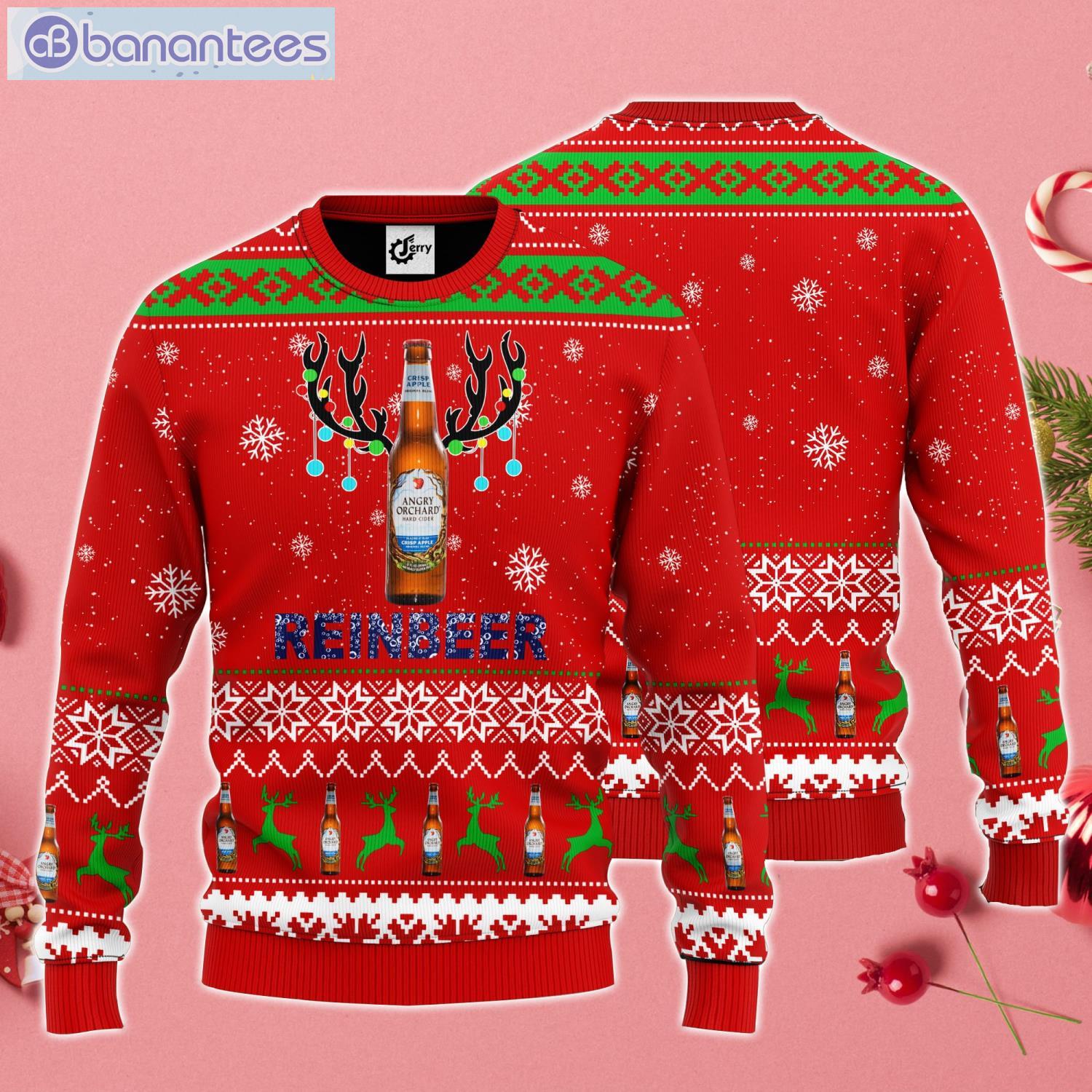 Angry Orchard Reinbeer Ugly Christmas Sweater Product Photo 1
