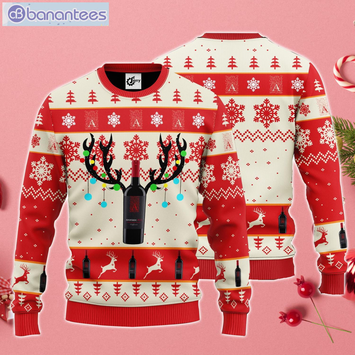 Apothic Reindeer Ugly Christmas Sweater Product Photo 1
