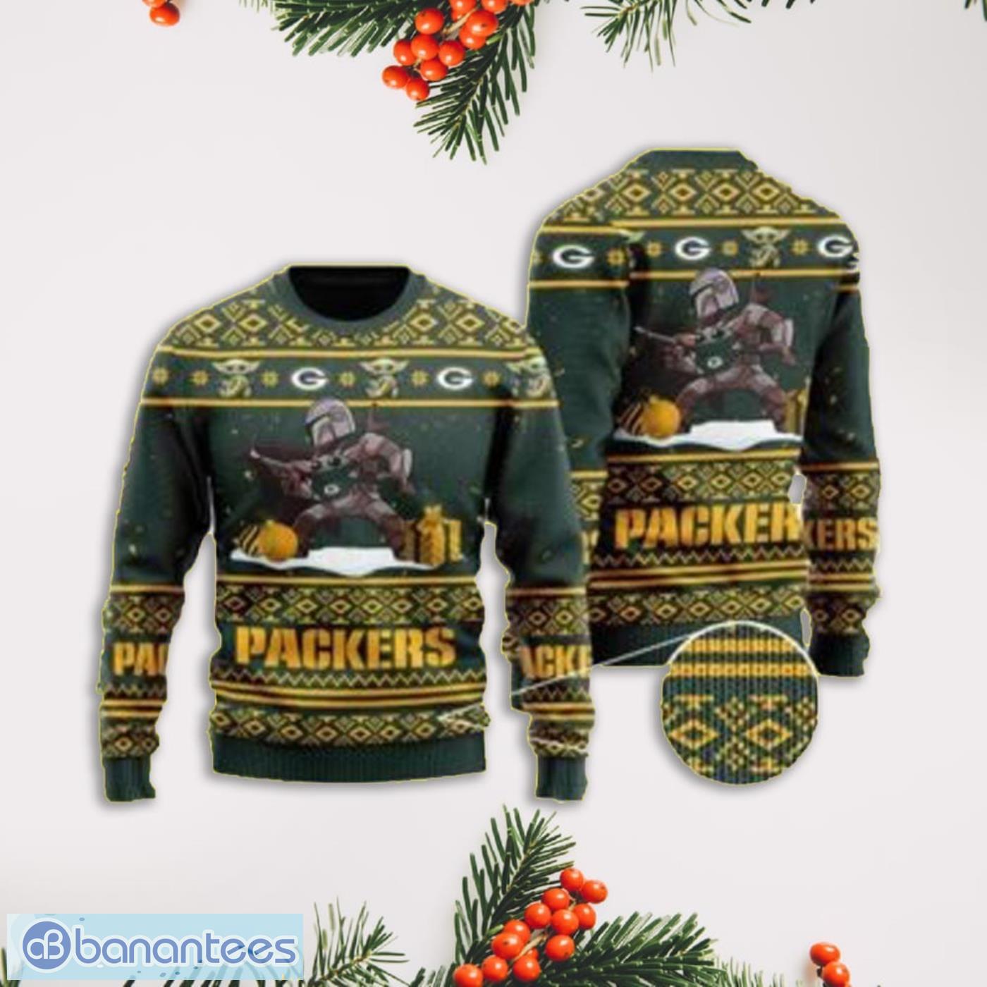 Custom Packers Sweater Unique Baby Yoda Green Bay Packers Gift