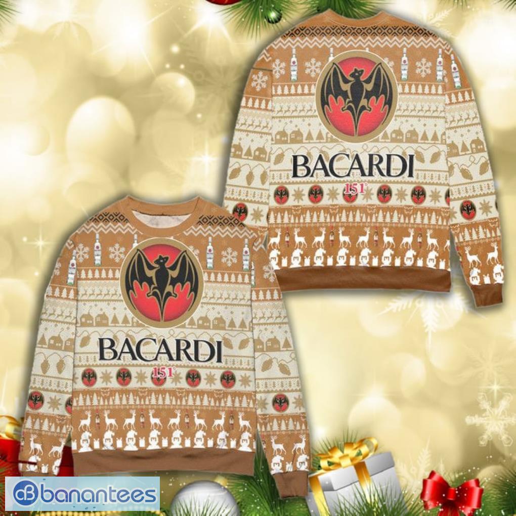 Bacardi 151 Reindeer Pattern All Over 