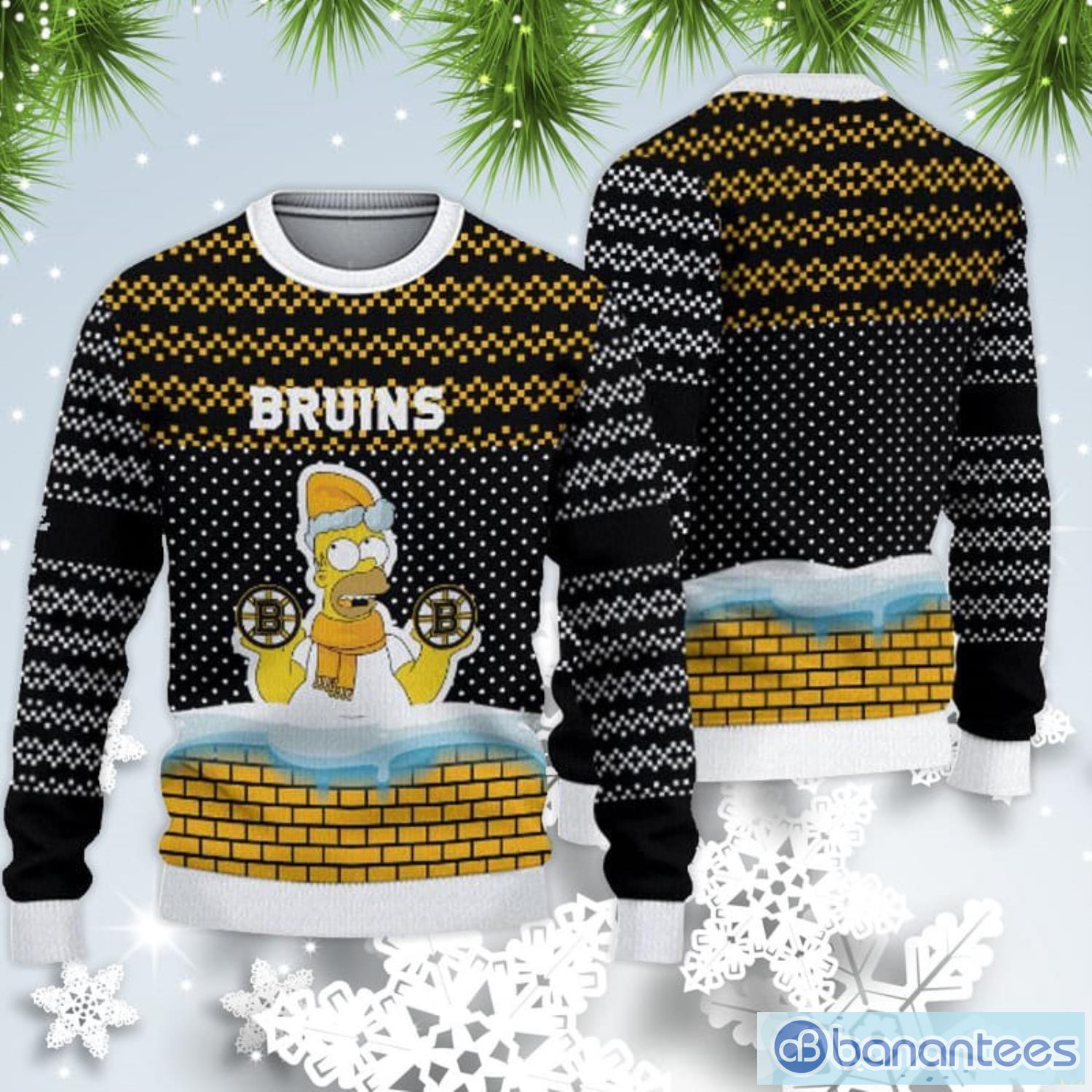 Boston Bruins Christmas Simpson Sweater For Fans Product Photo 1