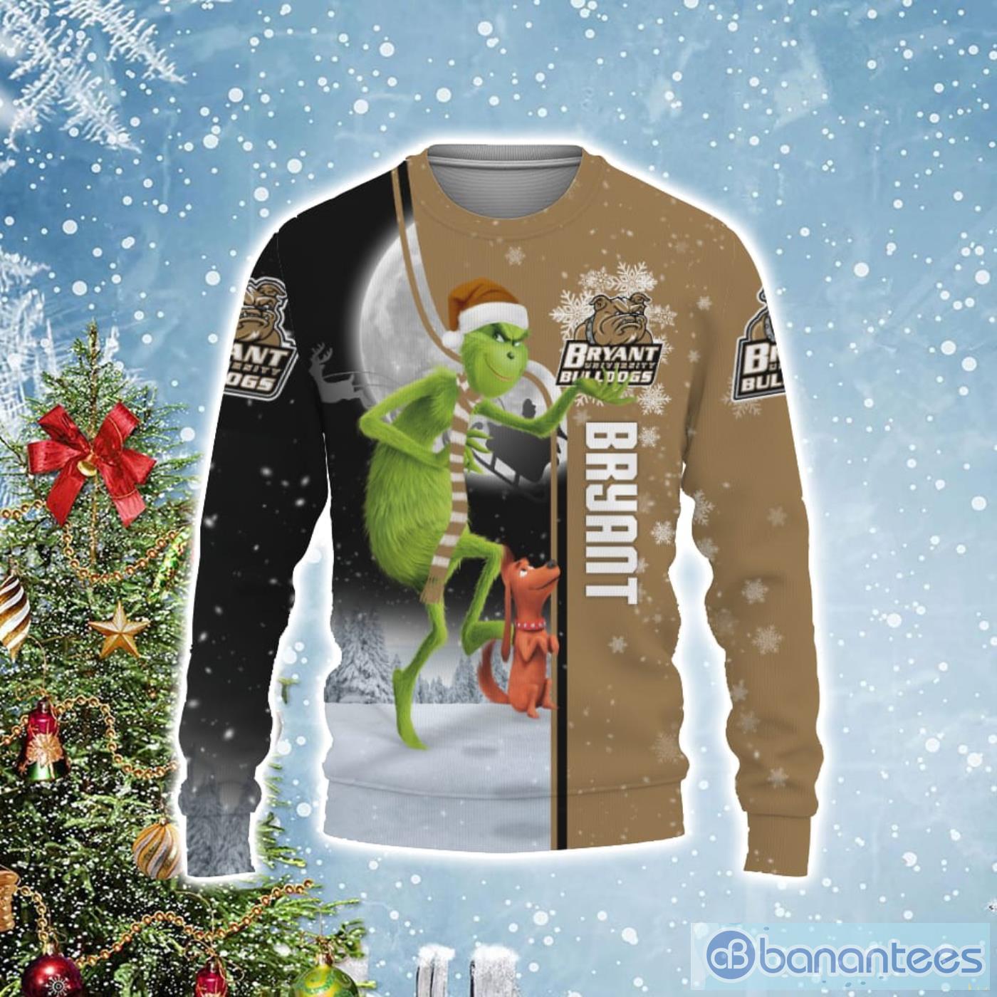 Bryant Bulldogs Funny Grinch Ugly Christmas Sweater Product Photo 1