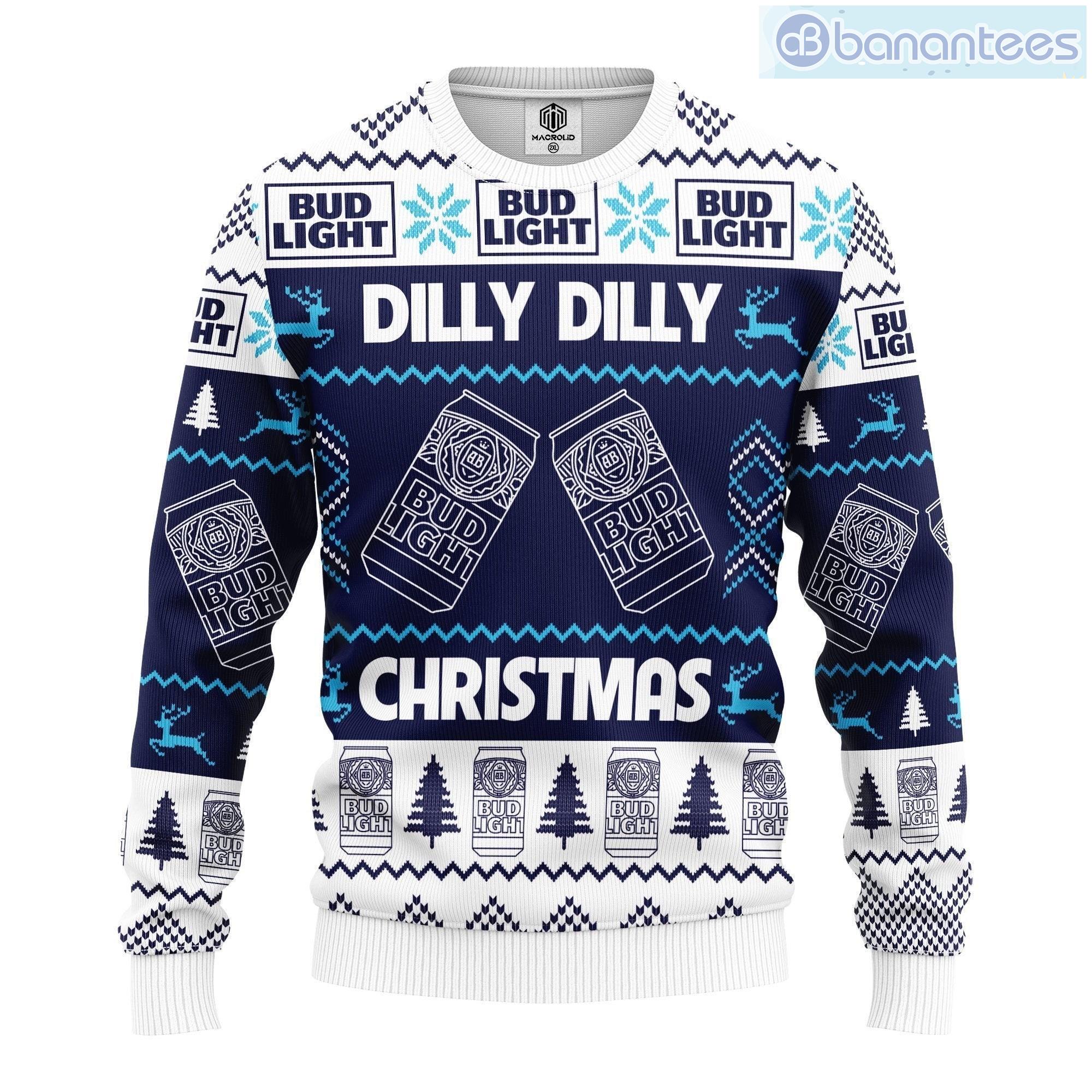 Bud Light Dilly Dilly Ugly Christmas Sweater Xmas Sweater Gifts Product Photo 1