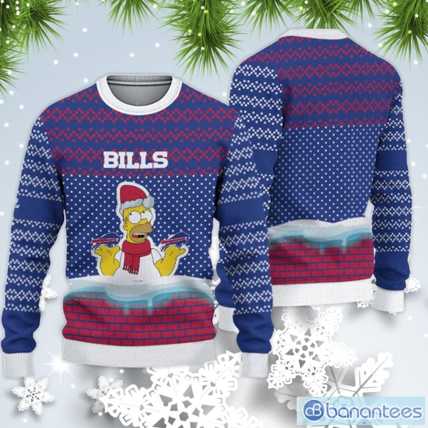 Buffalo Bills Christmas Simpson Sweater For Fans - Banantees