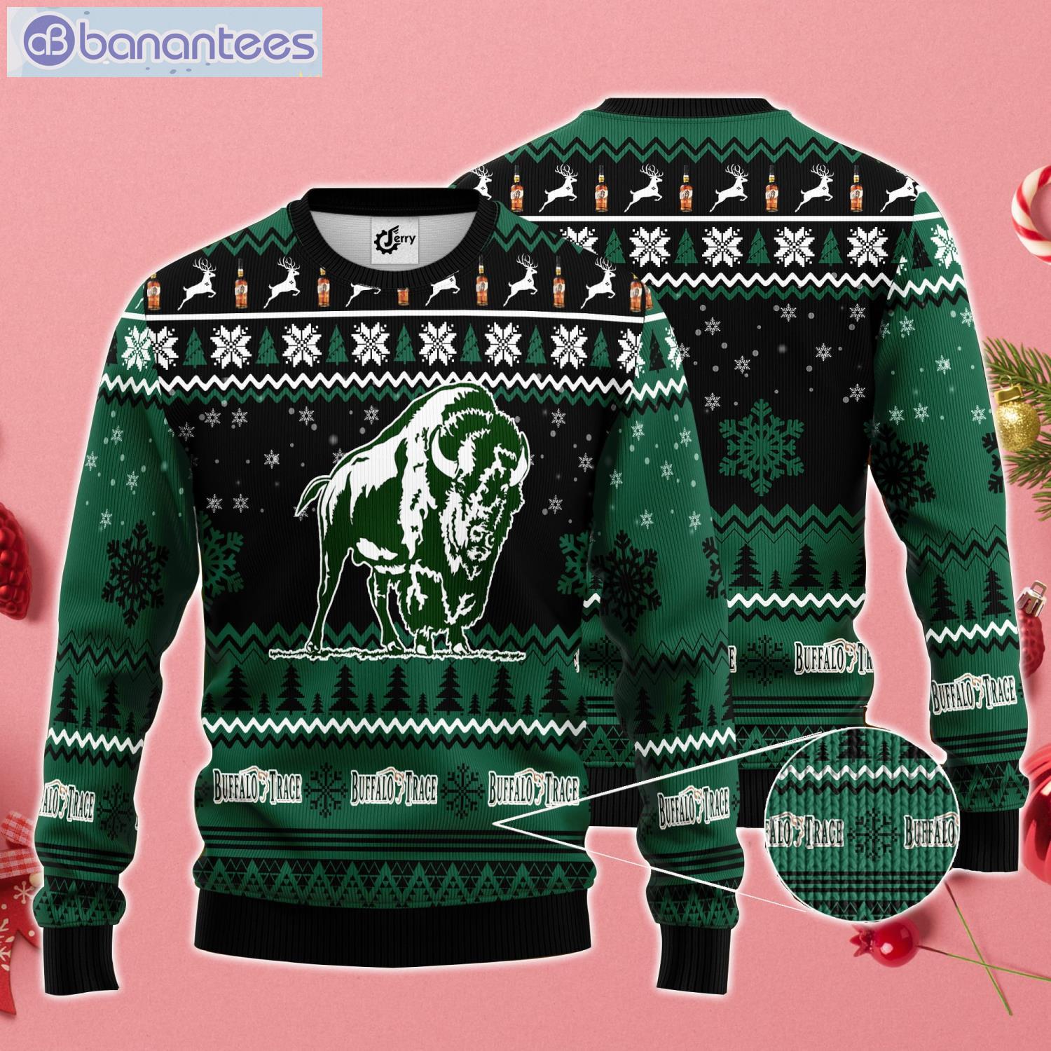 Buffalo Trace Lover Ugly Christmas Sweater Product Photo 1